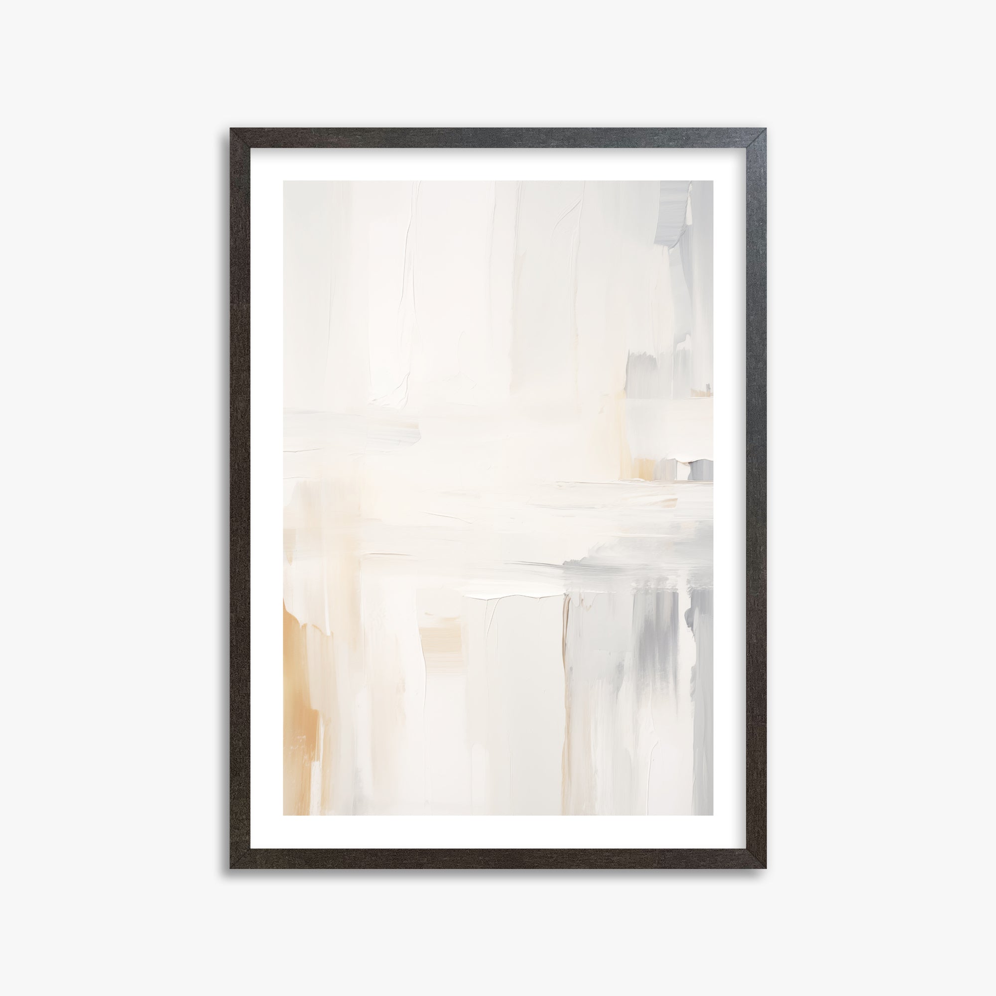Whispered Clarity, 50x70cm Framed Art Reproduction With Espresso Frame
