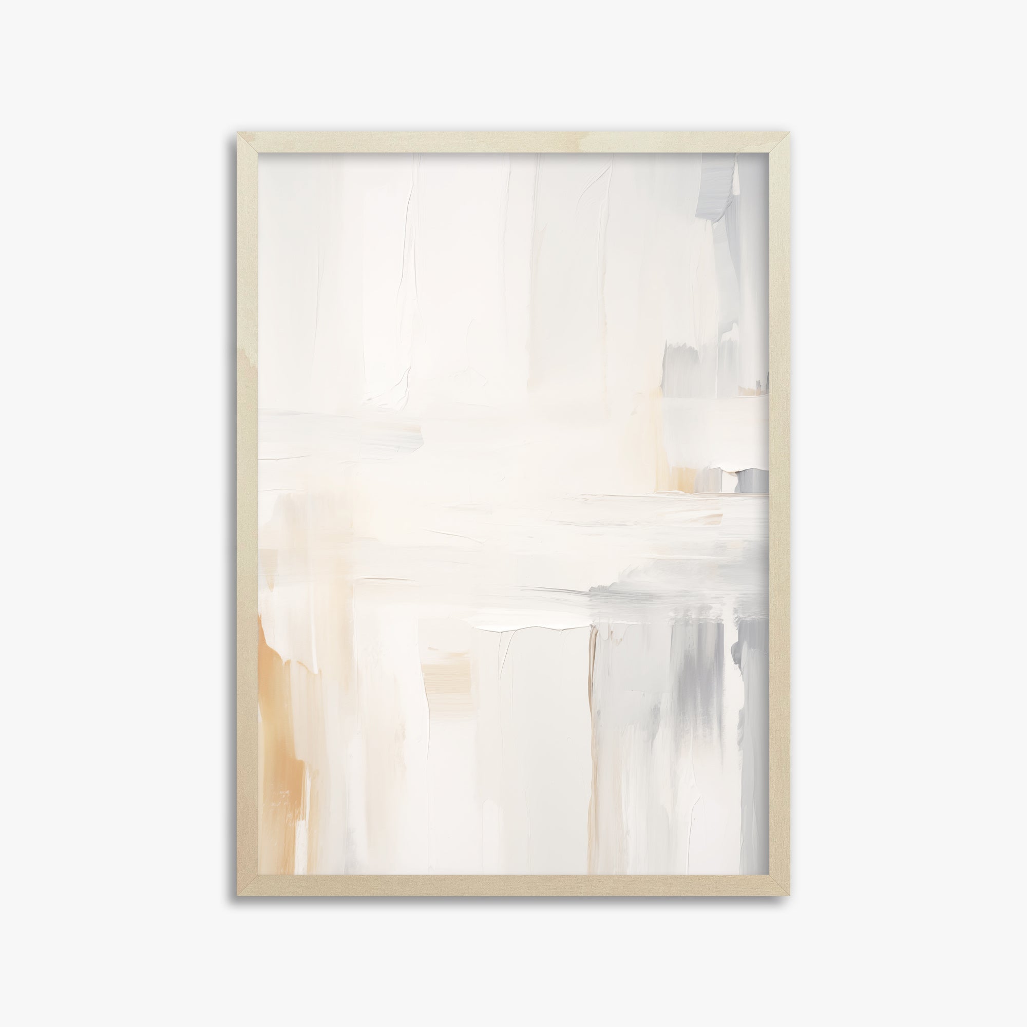Whispered Clarity, 50x70cm Framed Art Reproduction With Lime Wood Frame