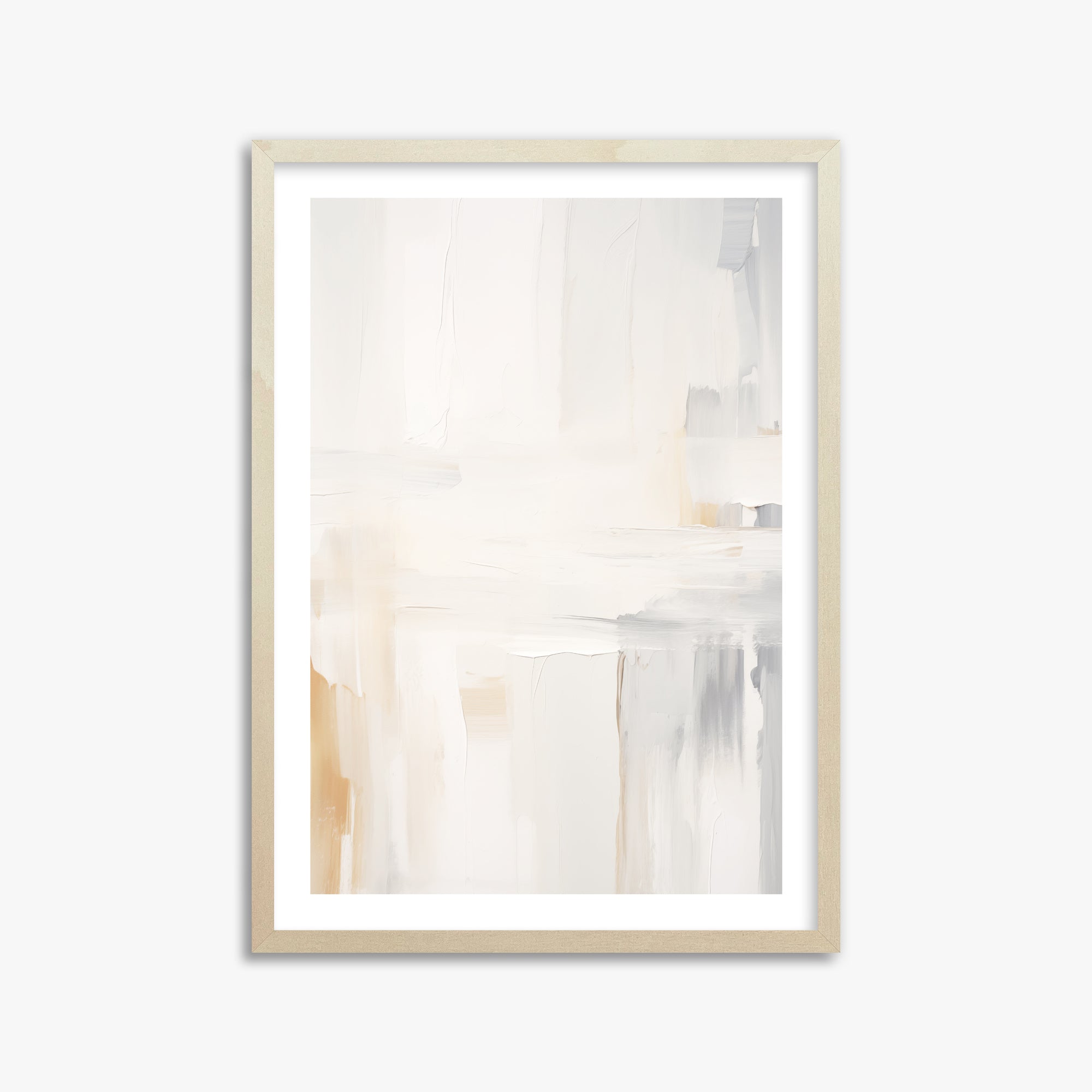 Whispered Clarity, 50x70cm Framed Art Reproduction With Lime Wood Frame
