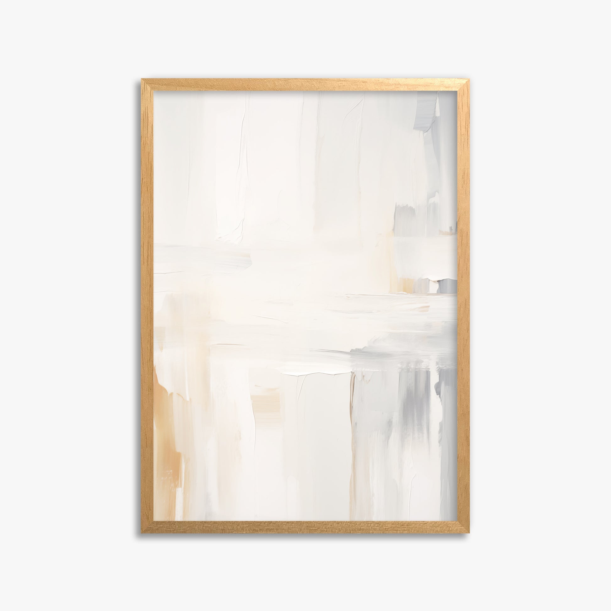Whispered Clarity, 50x70cm Framed Poster With Oak Frame
