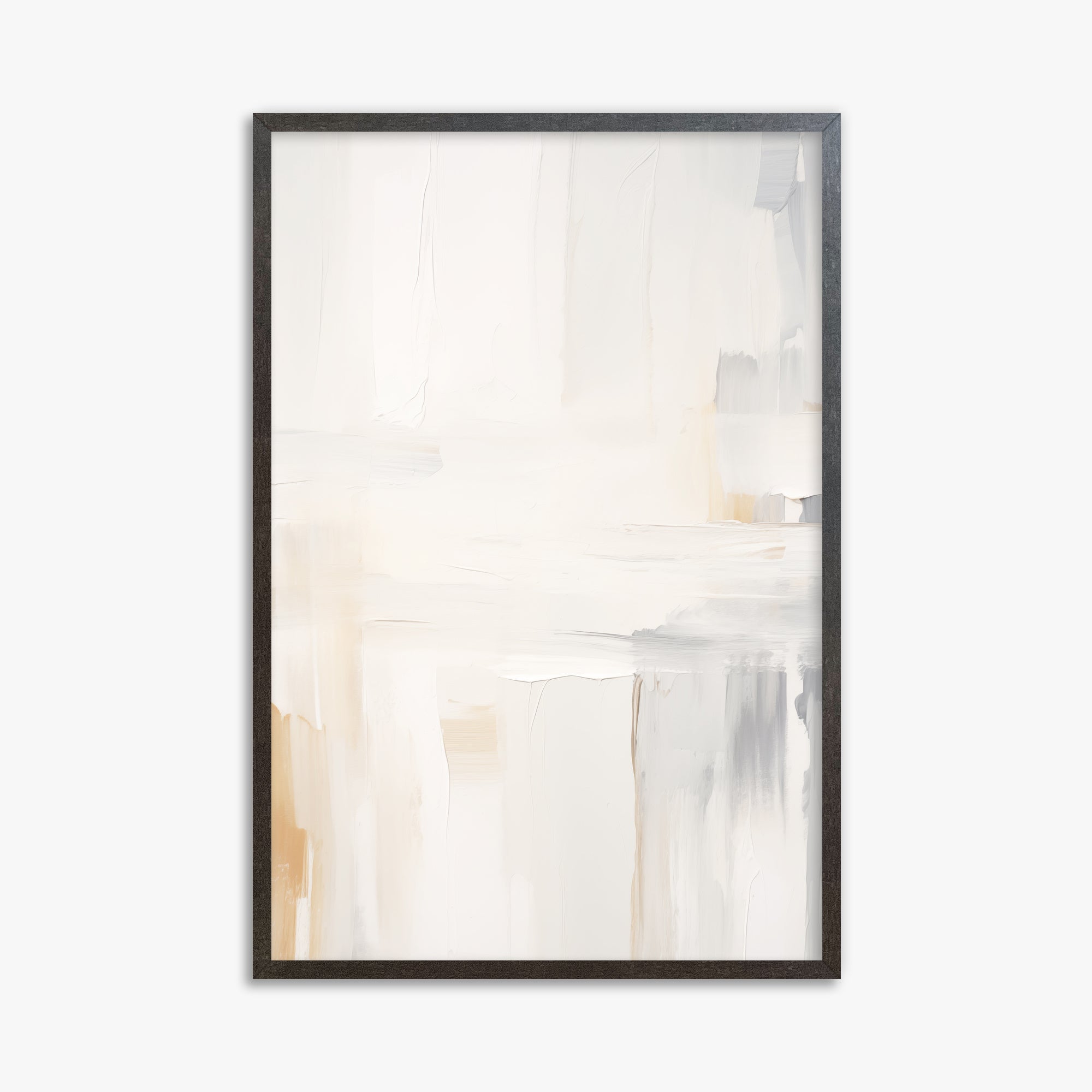Whispered Clarity, 61x91cm Framed Art Reproduction With Espresso Frame
