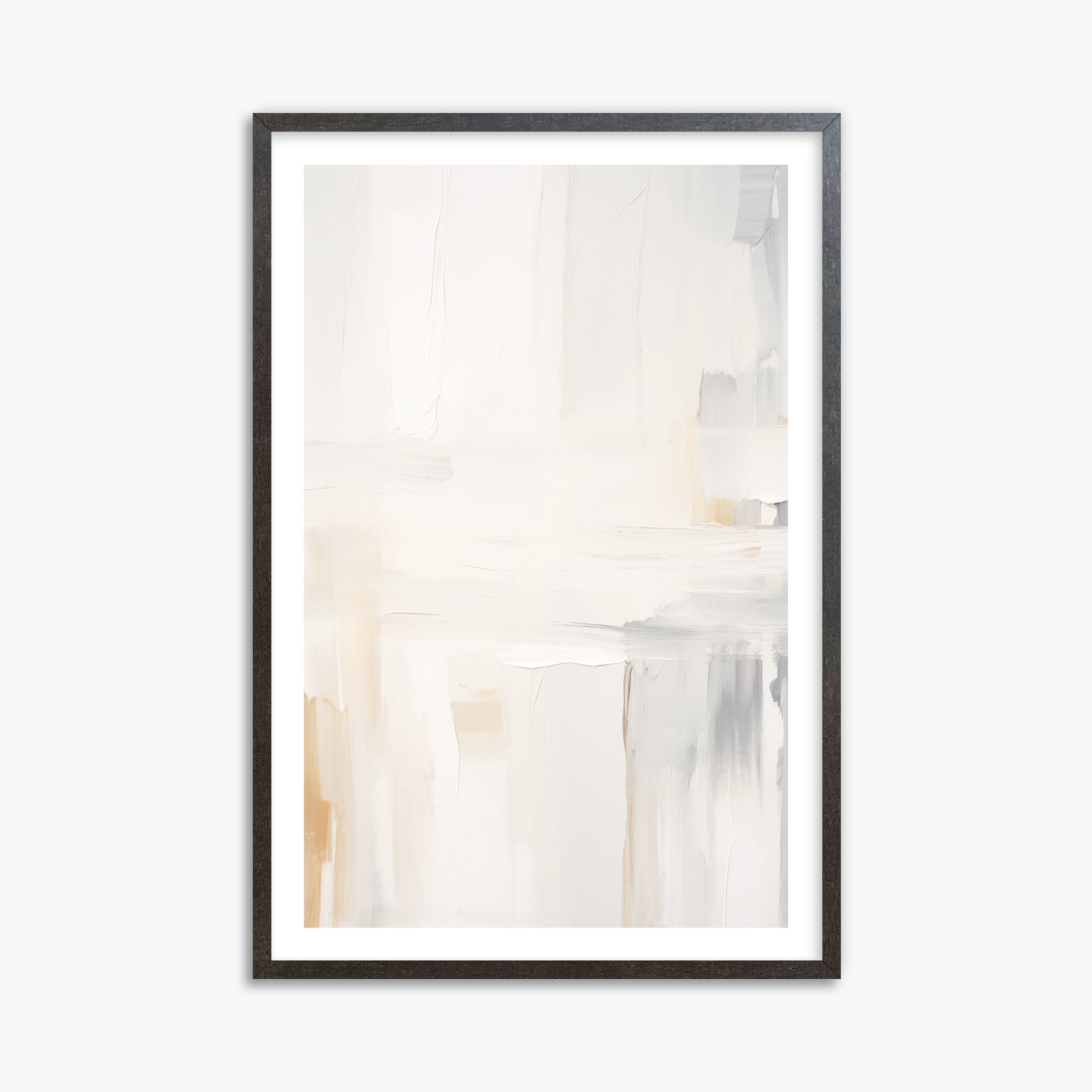 Whispered Clarity, 61x91cm Framed Art Reproduction With Espresso Frame