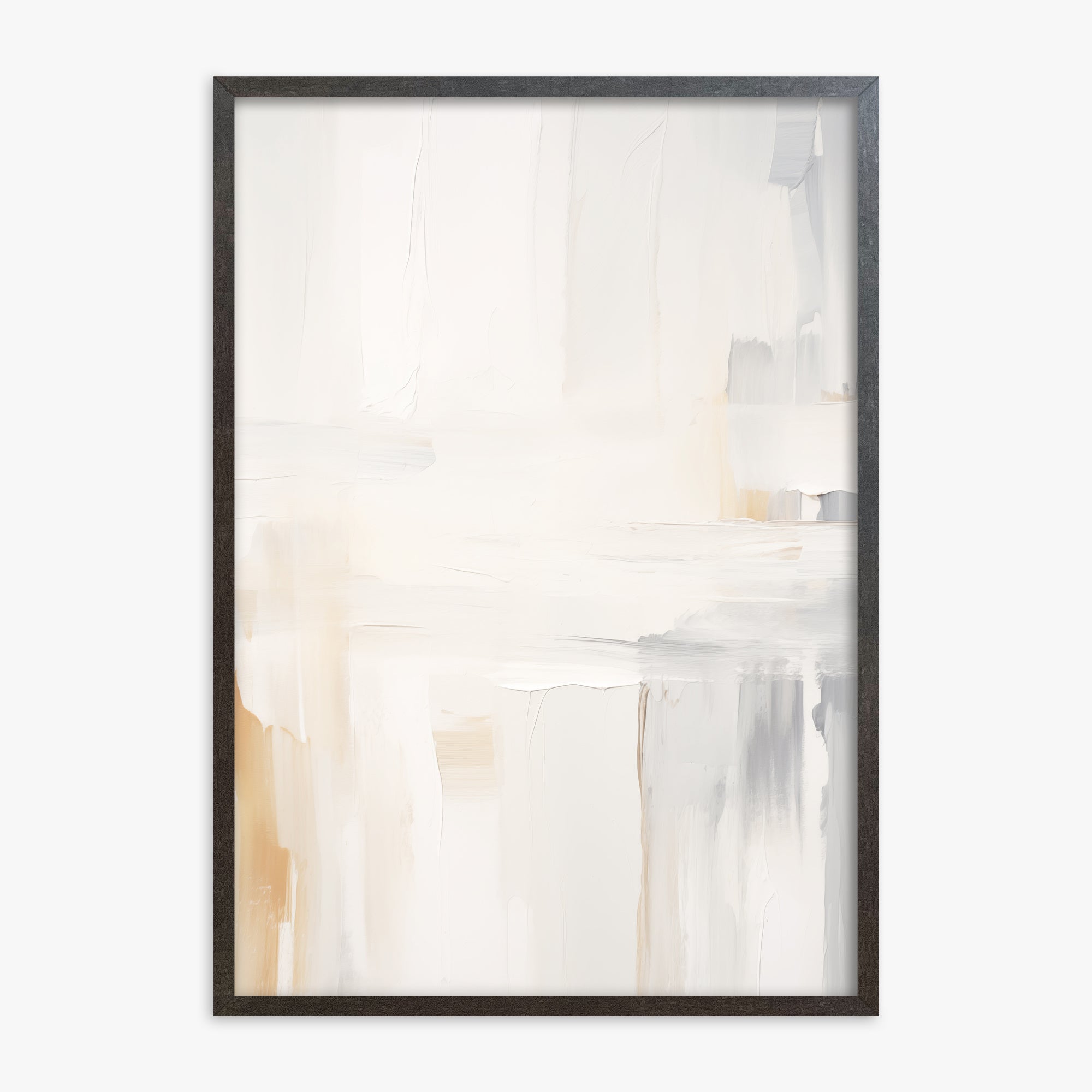 Whispered Clarity, 70x100cm Framed Art Reproduction With Espresso Frame