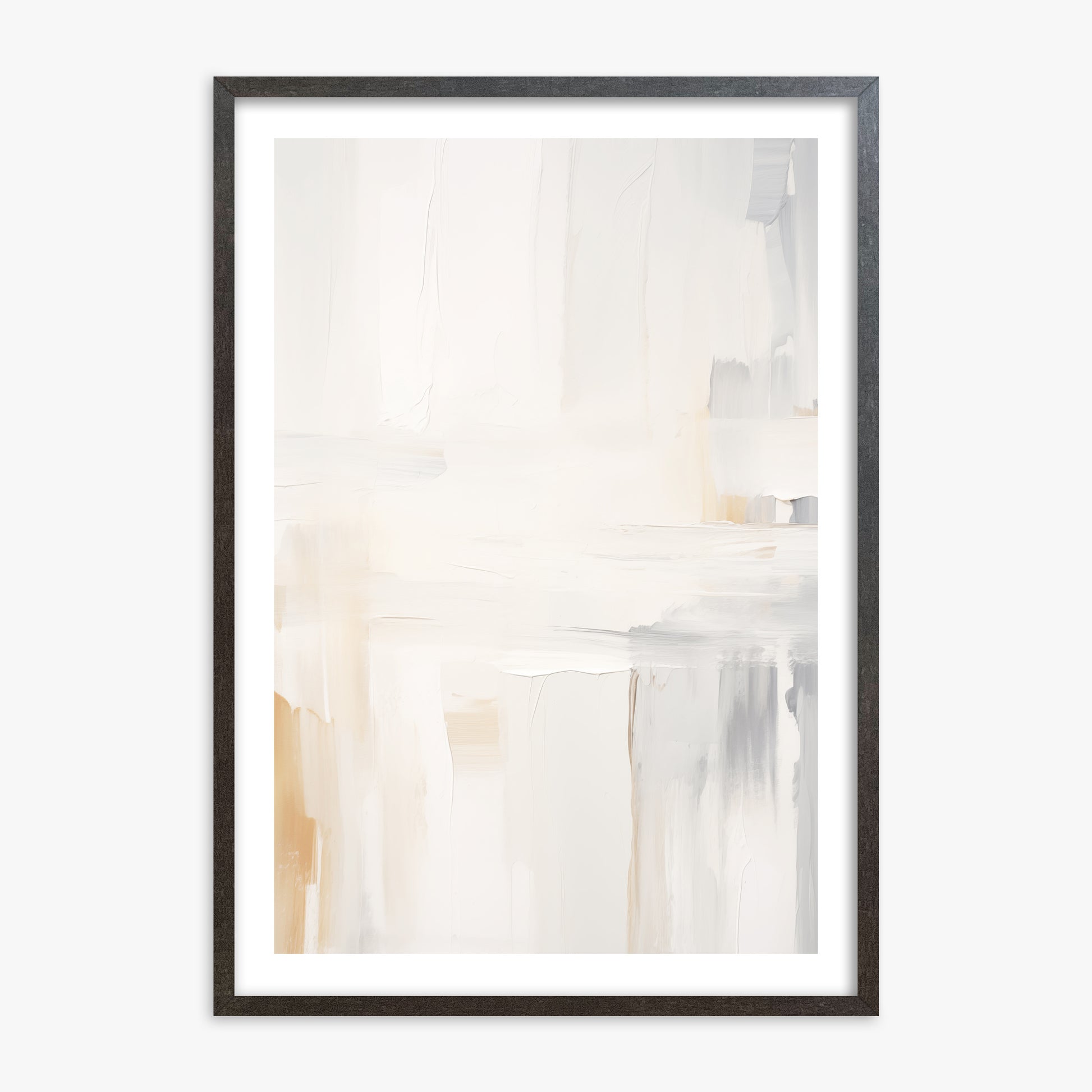 Whispered Clarity, 70x100cm Framed Art Reproduction With Espresso Frame