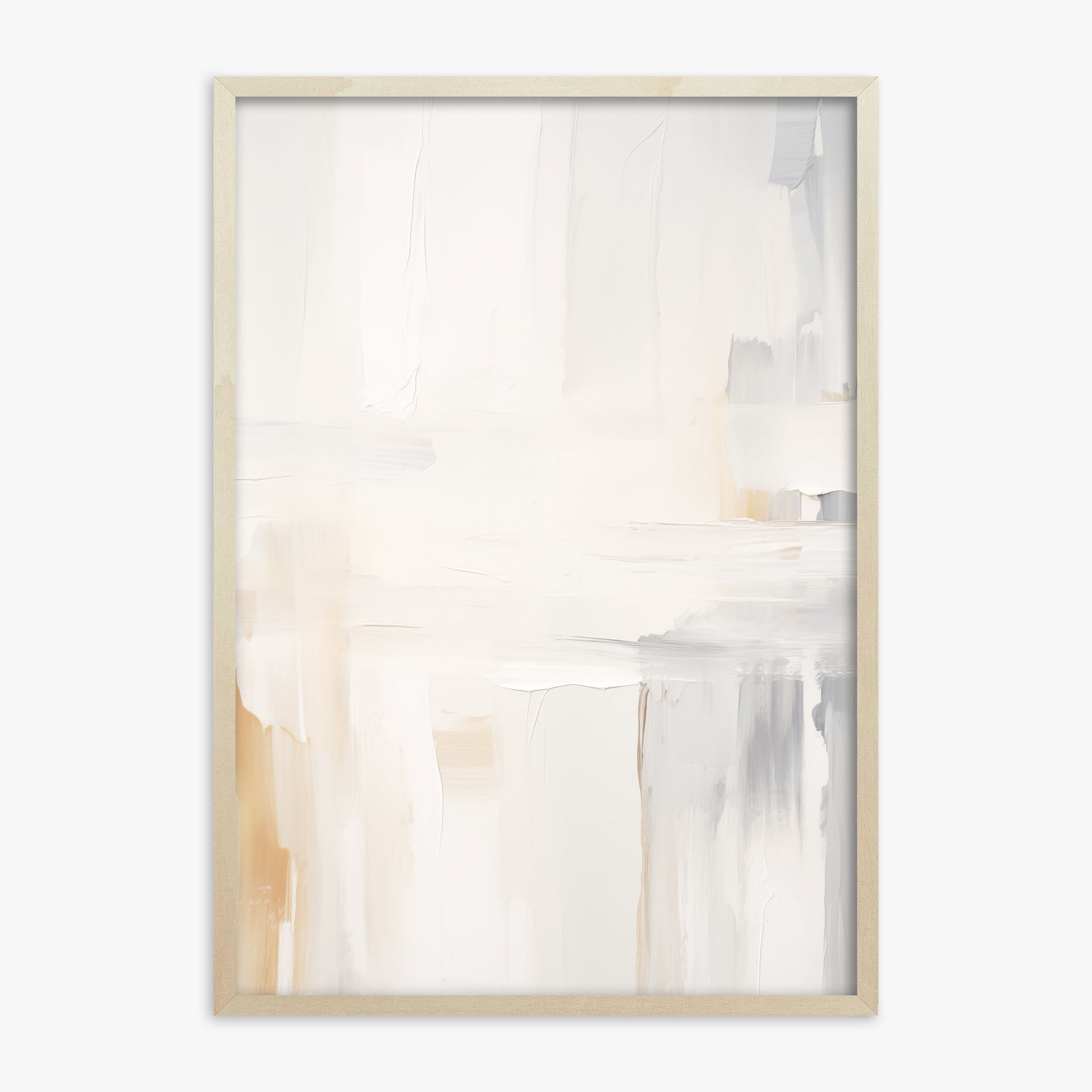 Whispered Clarity, 70x100cm Framed Art Reproduction With Lime Wood Frame