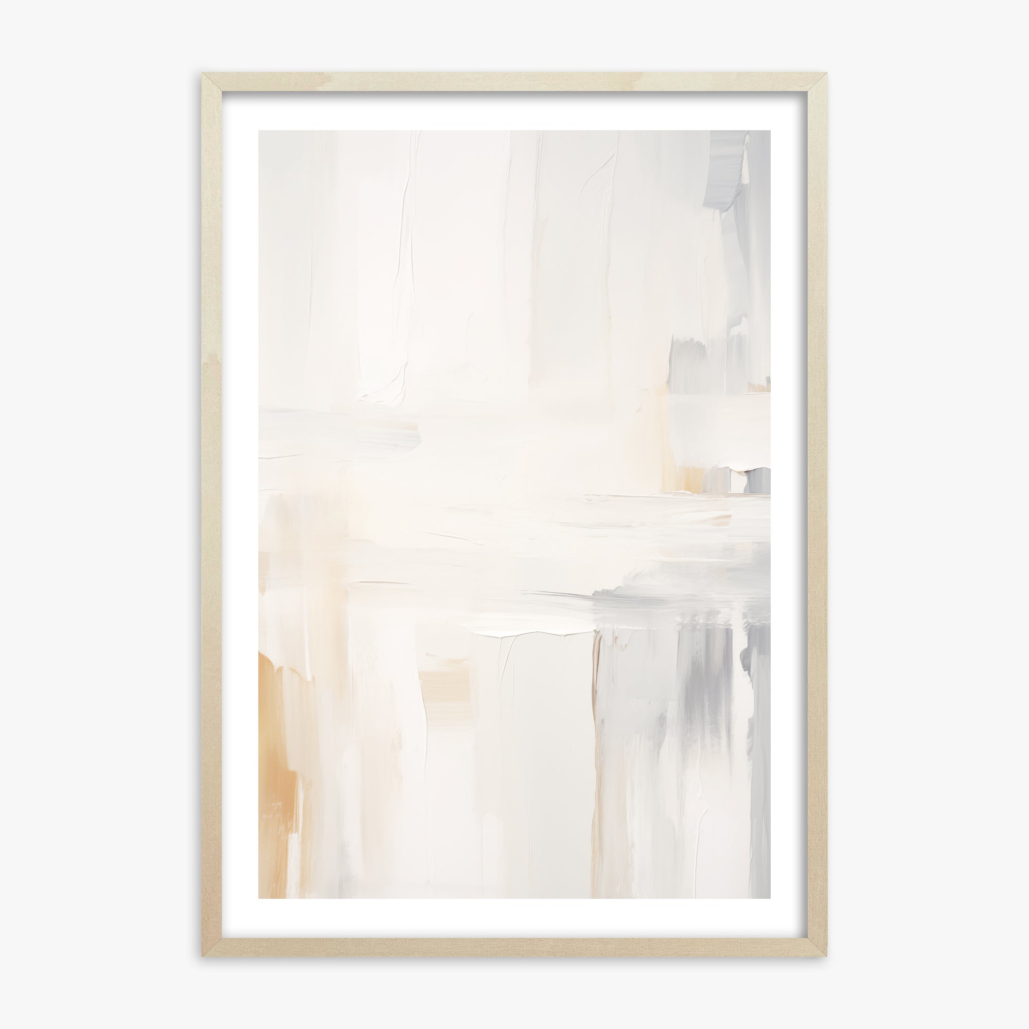 Whispered Clarity, 70x100cm Framed Art Reproduction With Lime Wood Frame