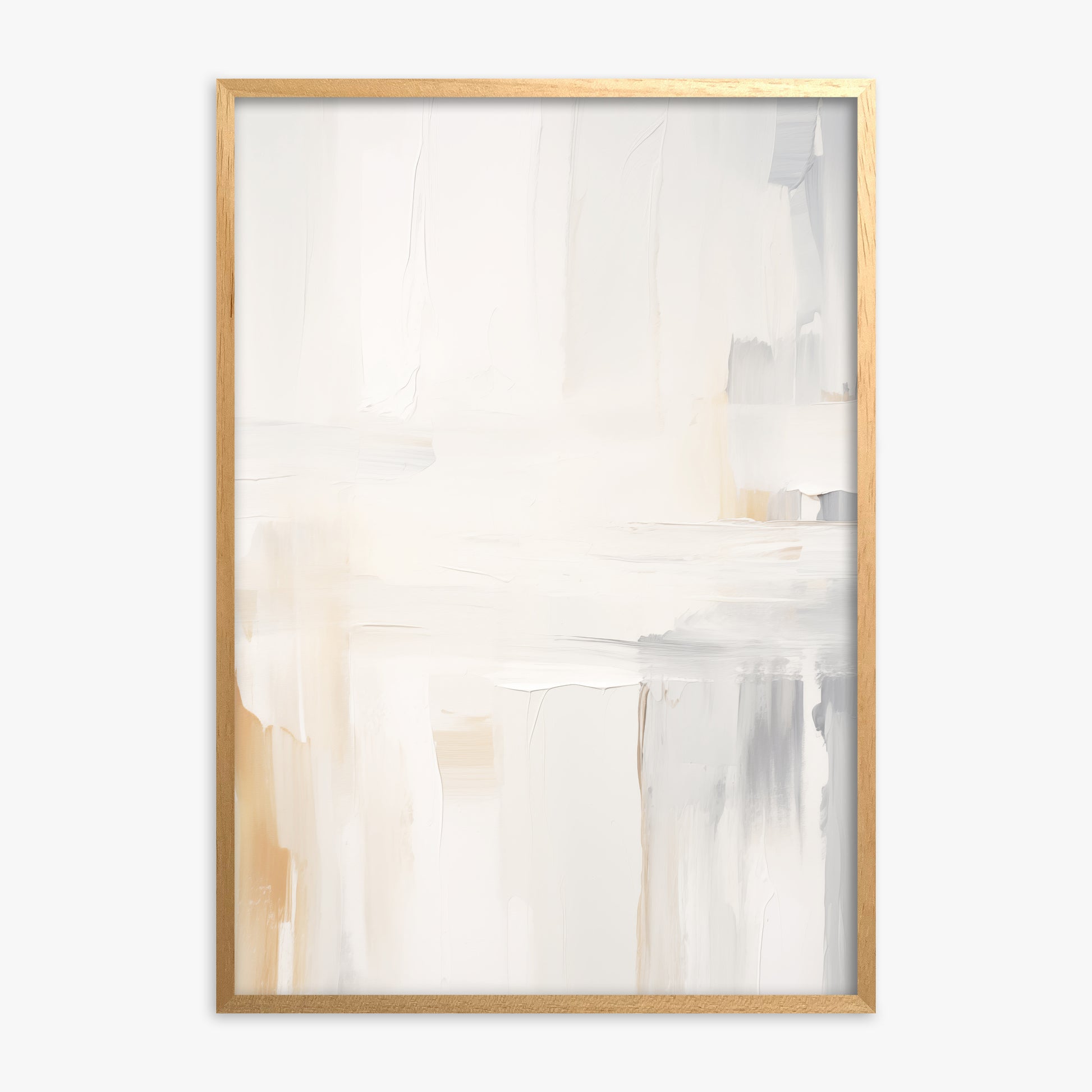 Whispered Clarity, Oak Framed Poster With Oak Frame