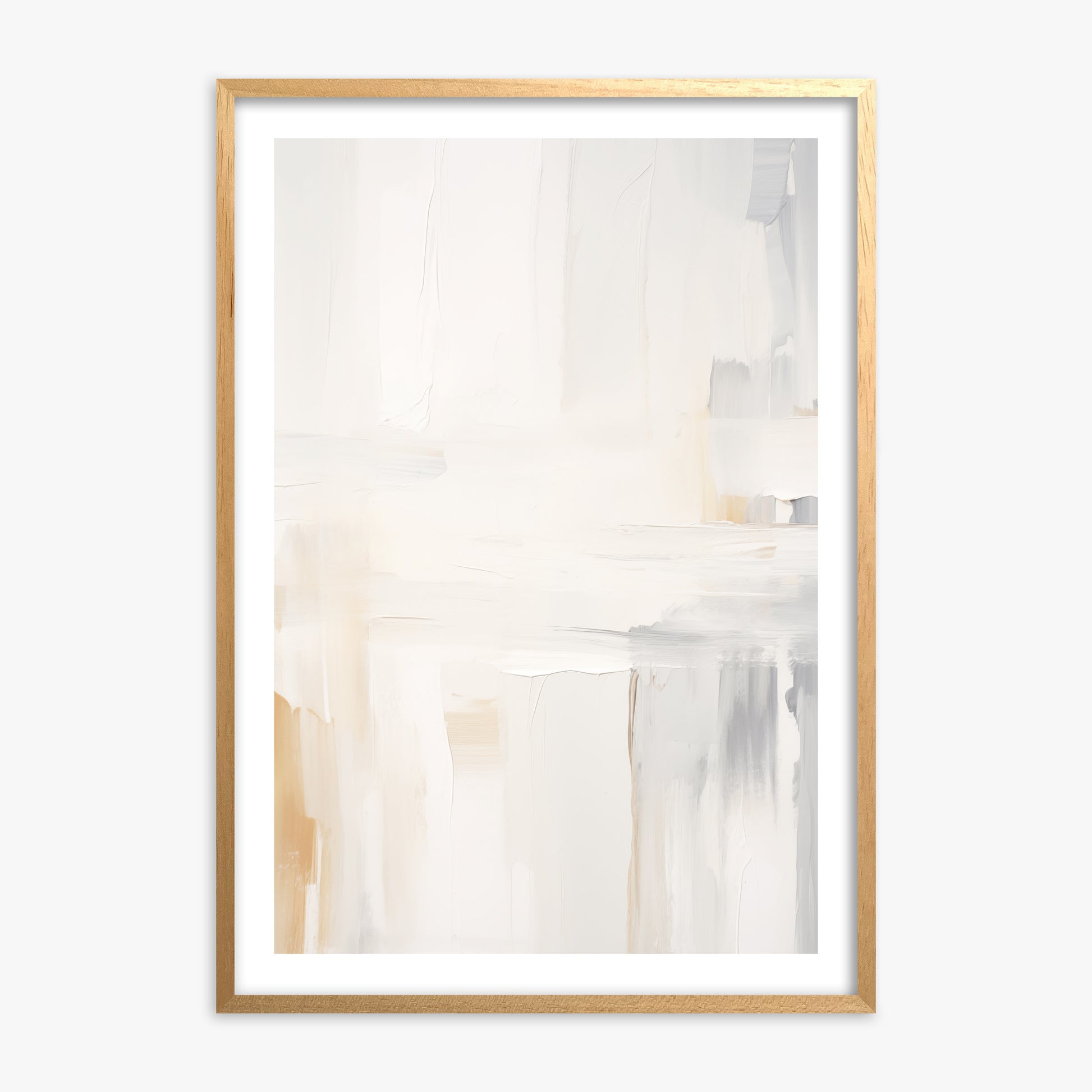 Whispered Clarity, Oak Framed Poster With Oak Frame
