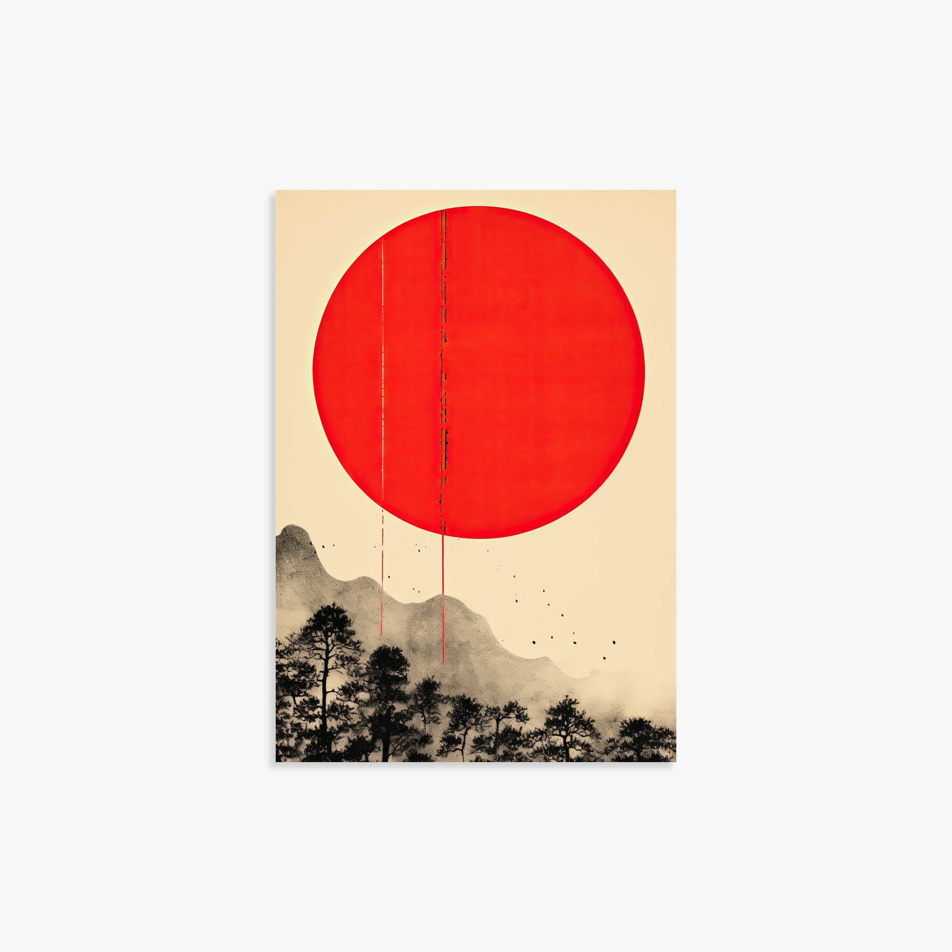 Scarlet Solitude, 21x30cm Poster Unframed
