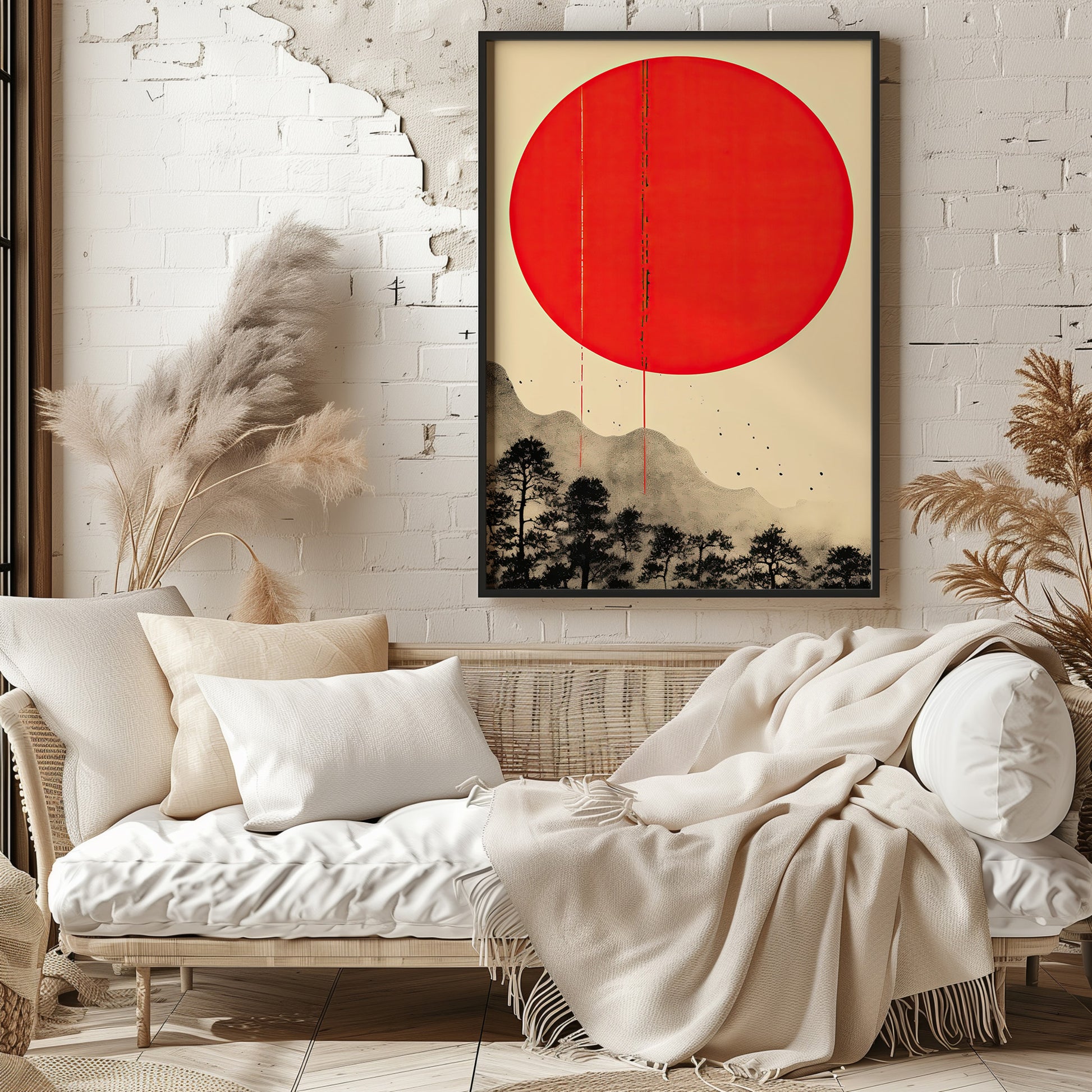 Design Concept No. 29 for Scarlet Solitude Modern Poster Art