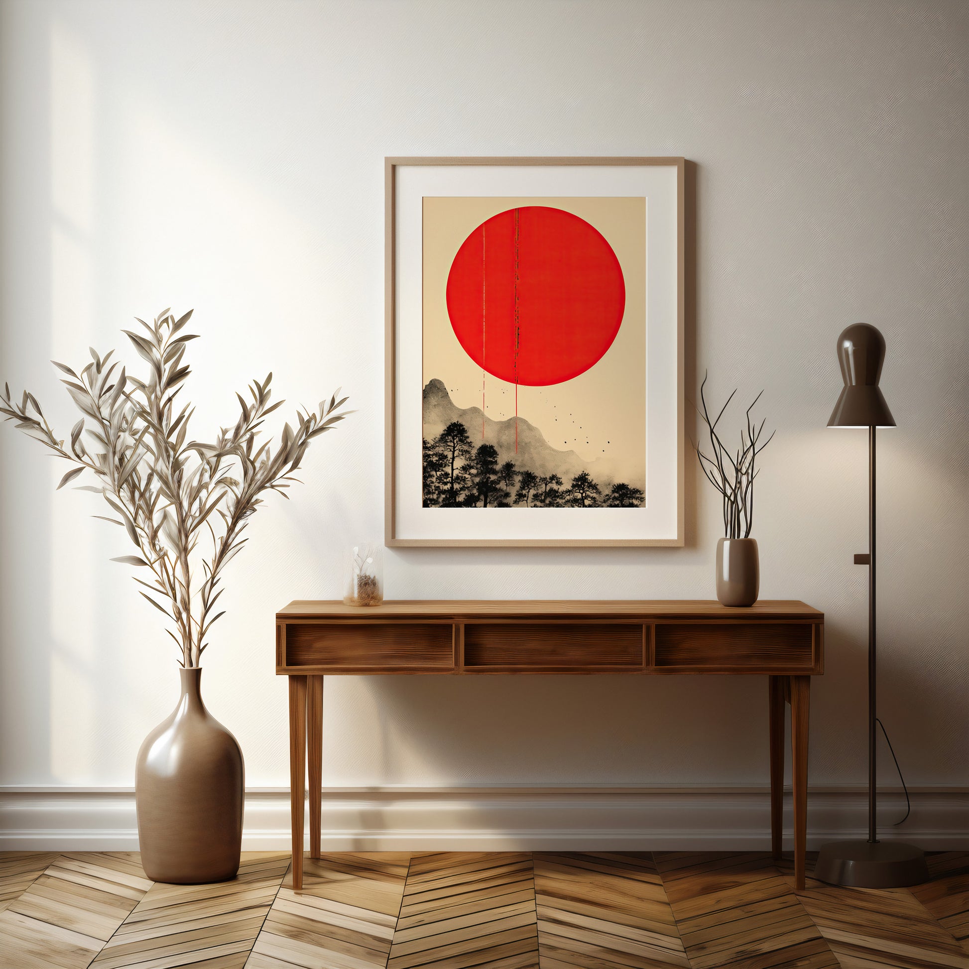 Design Concept No. 37 for Scarlet Solitude Modern Poster Art
