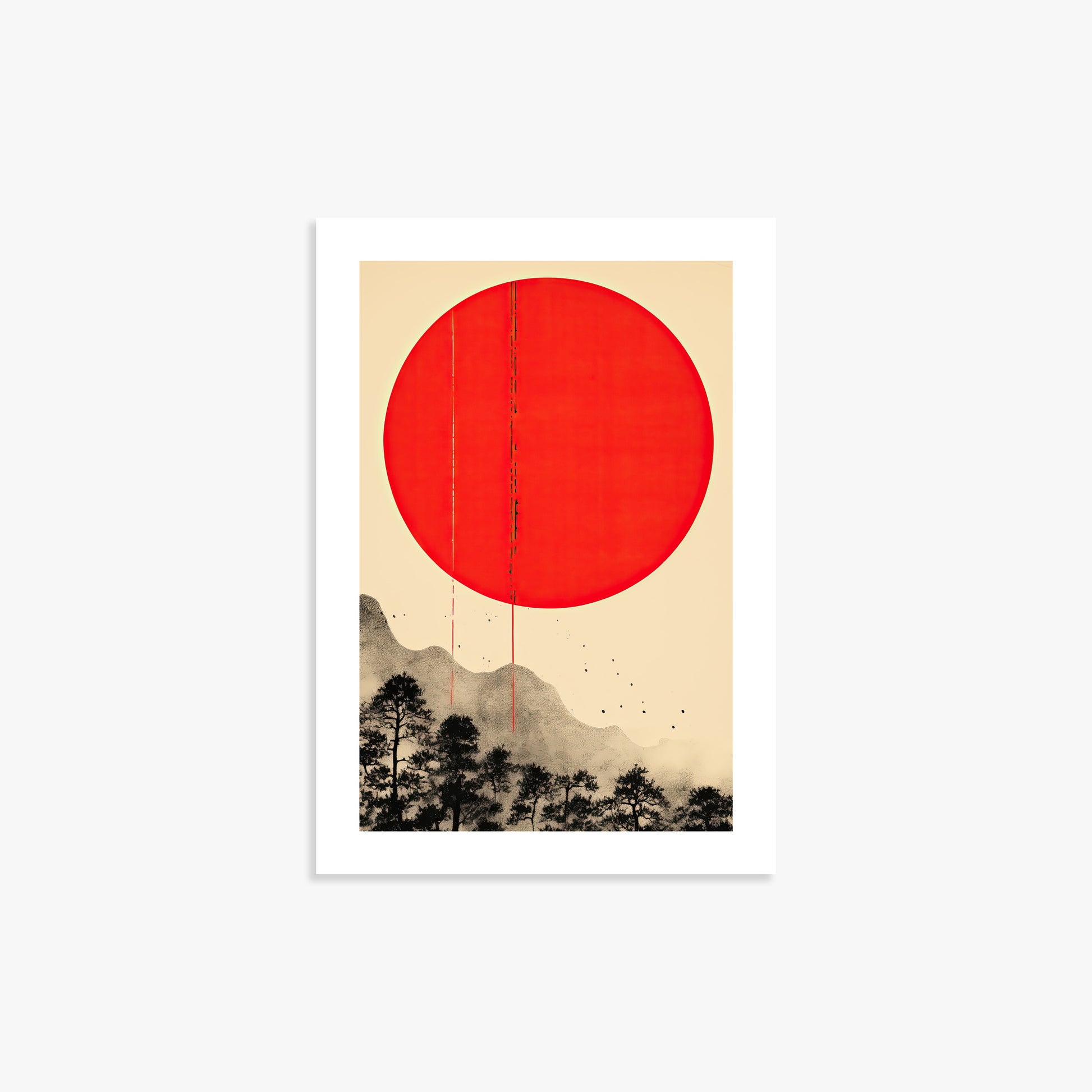 Scarlet Solitude, 21x30cm Printed Poster