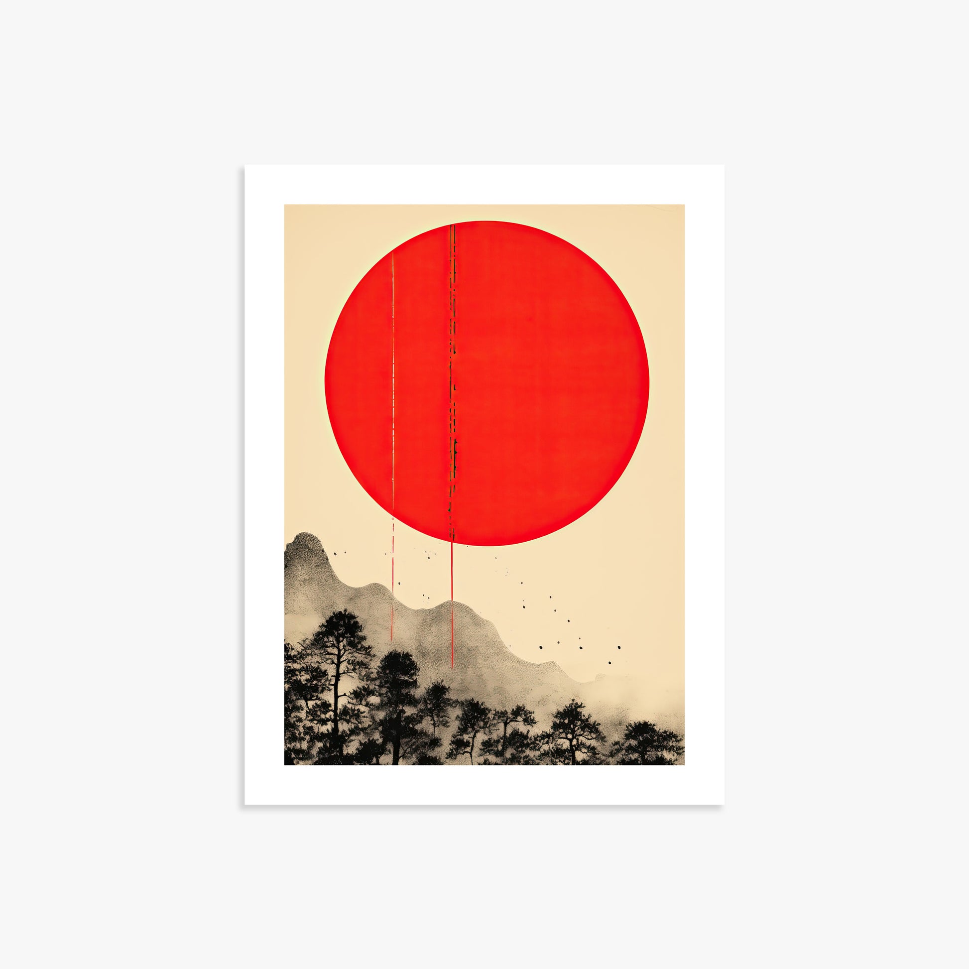 Scarlet Solitude, 30x40cm Printed Poster