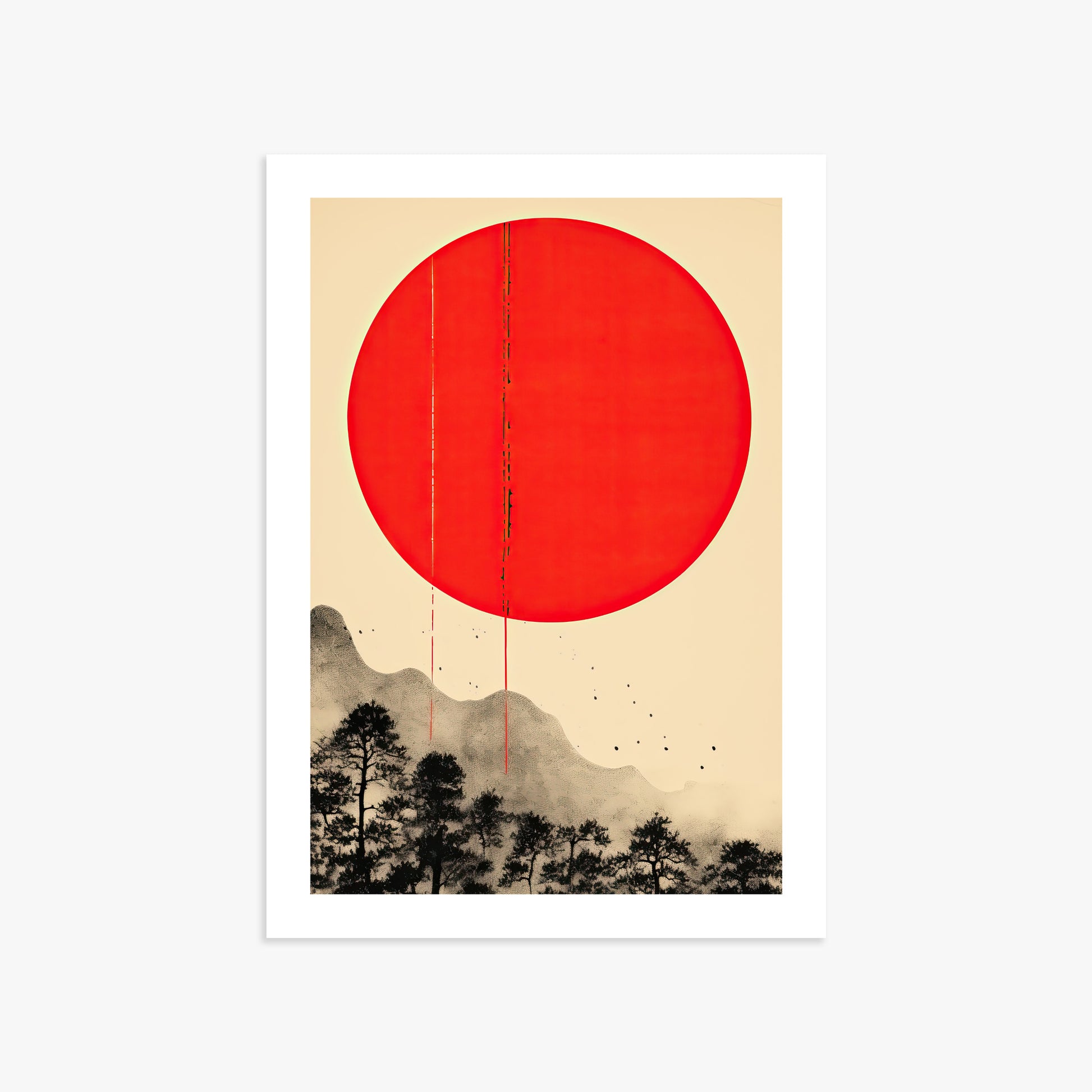 Scarlet Solitude, 50x70cm Printed Poster