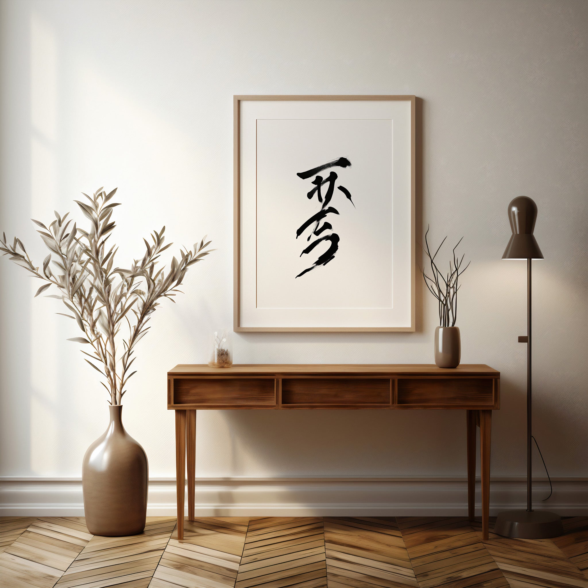 Design Concept No. 37 for Sumi Serenity Modern Poster Art
