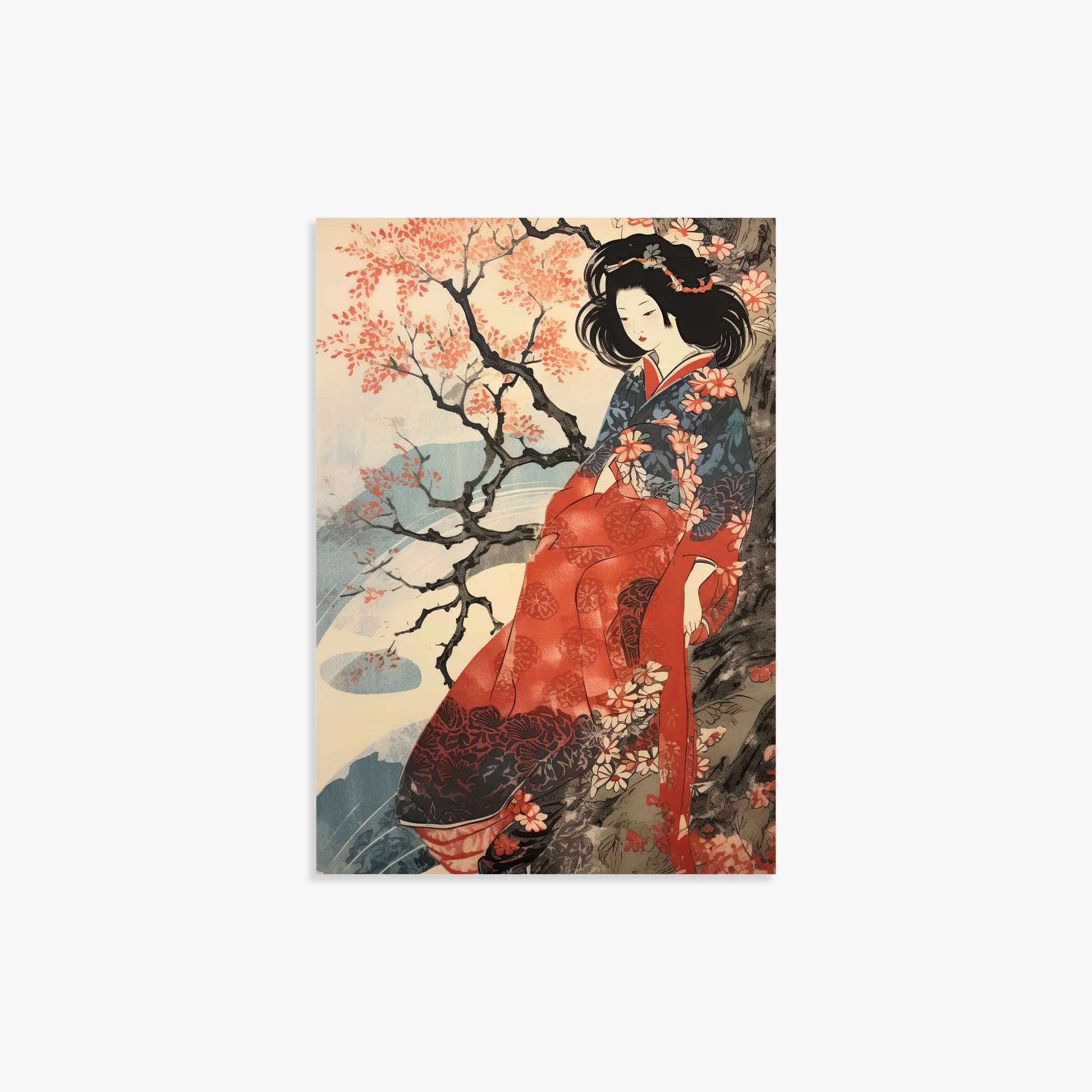 Cherry Blossom Serenity, 21x30cm Poster Unframed