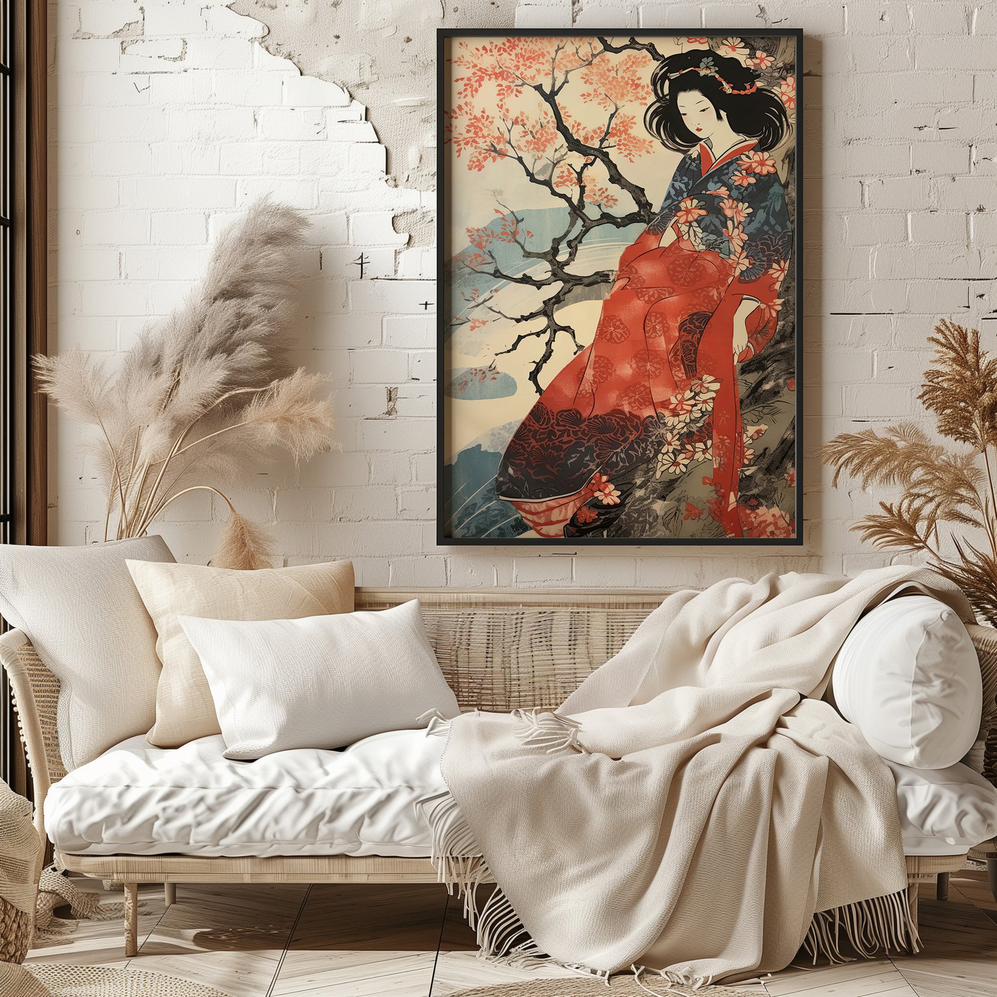 Design Concept No. 29 for Cherry Blossom Serenity Modern Poster Art