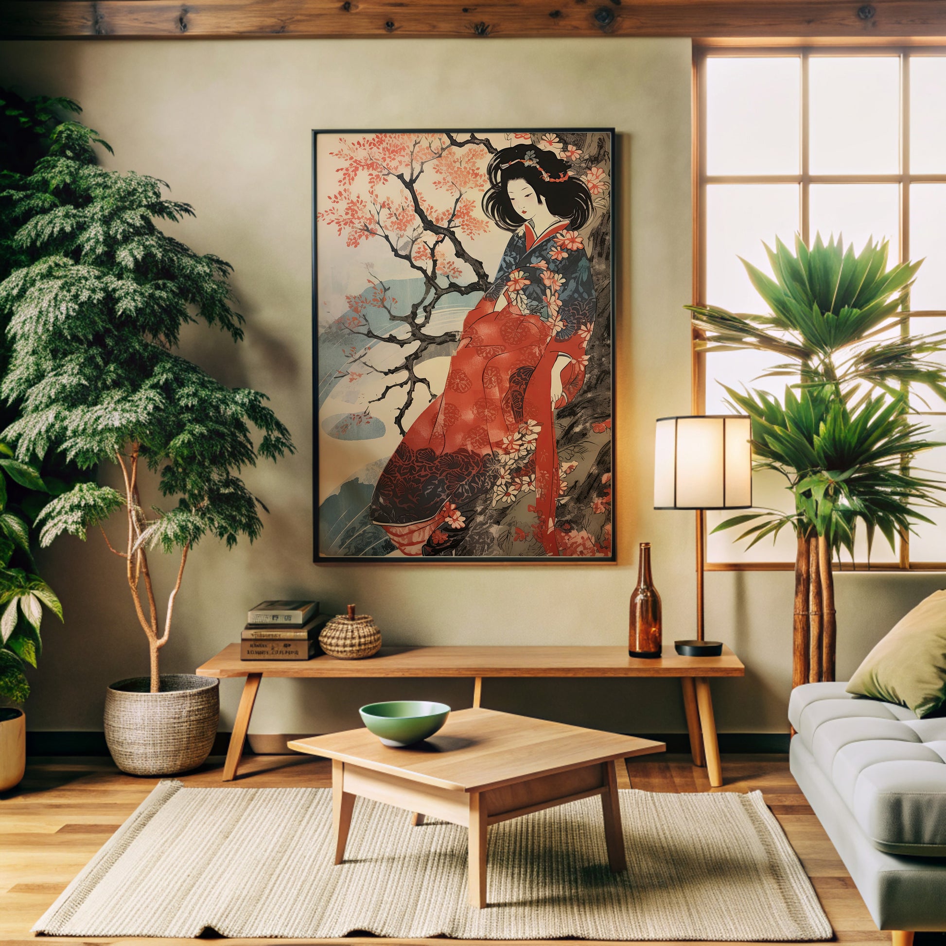 Design Concept No. 32 for Cherry Blossom Serenity Modern Poster Art