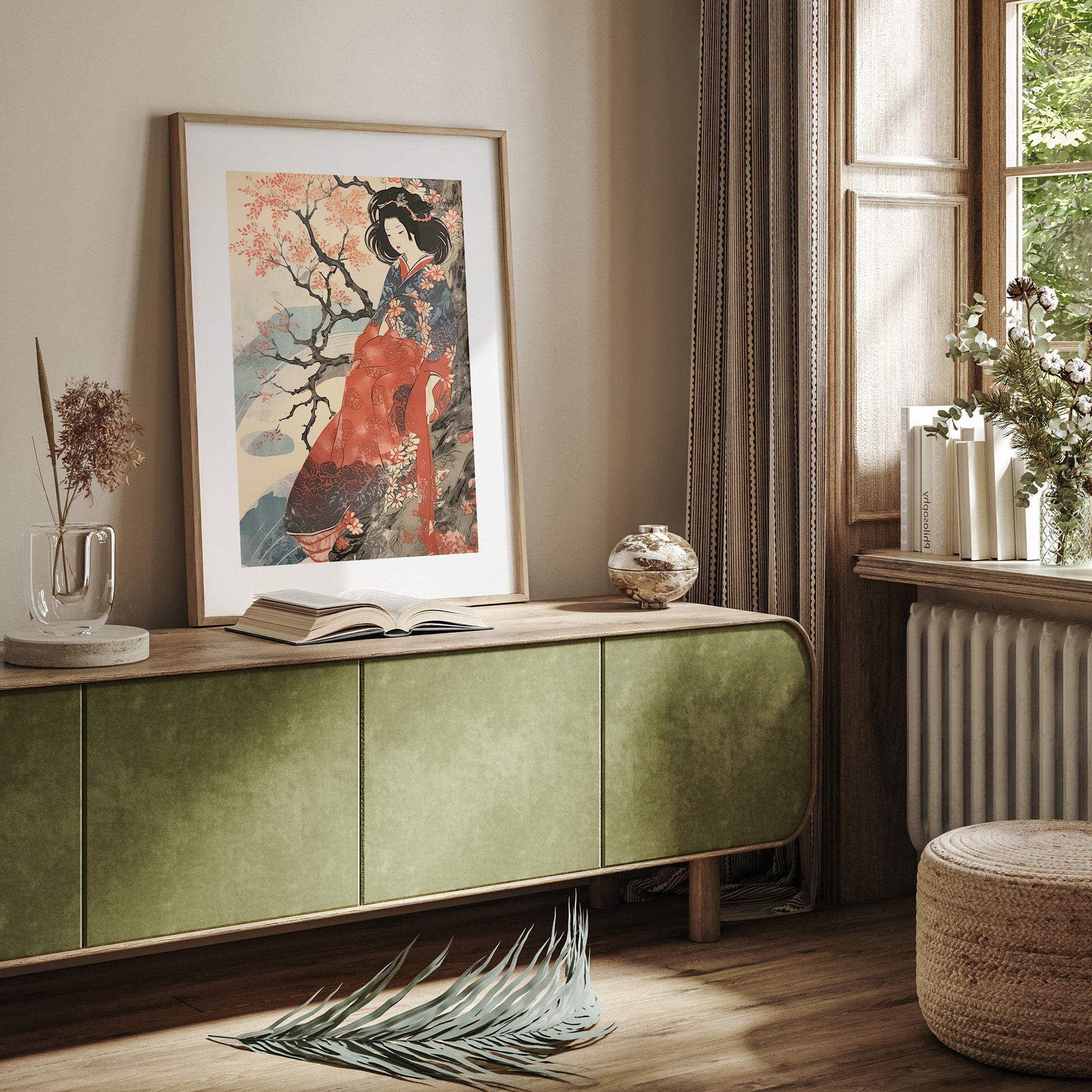 Design Concept No. 23 for Cherry Blossom Serenity Modern Poster Art