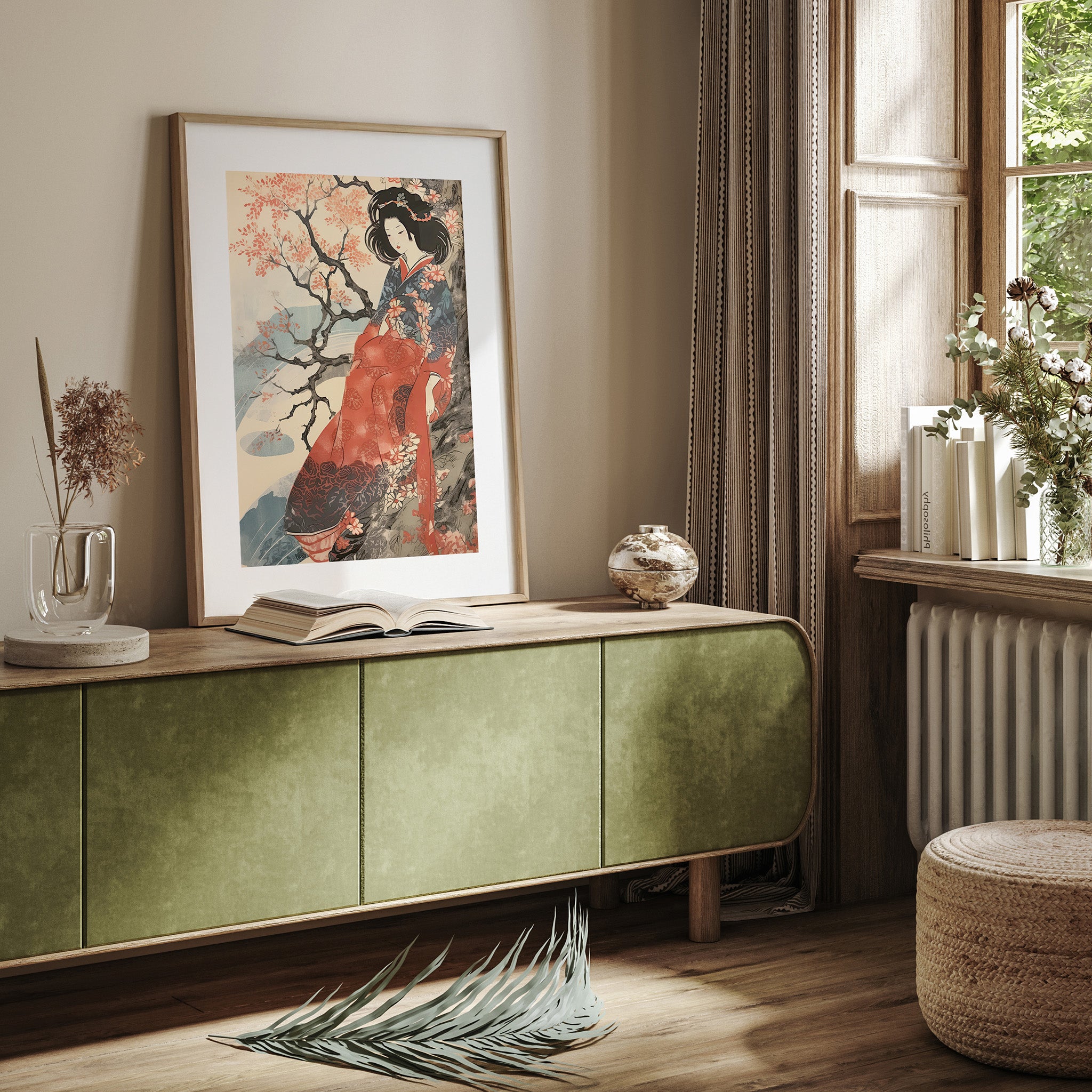 Design Concept No. 23 for Cherry Blossom Serenity Modern Poster Art