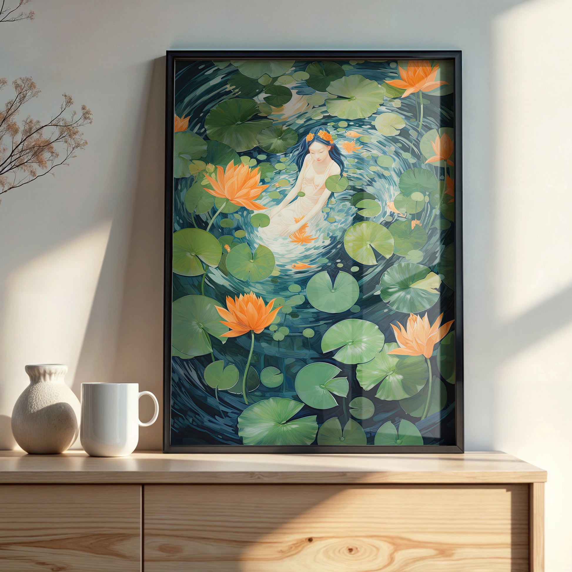 Design Concept No. 22 for Lotus Dream Modern Poster Art