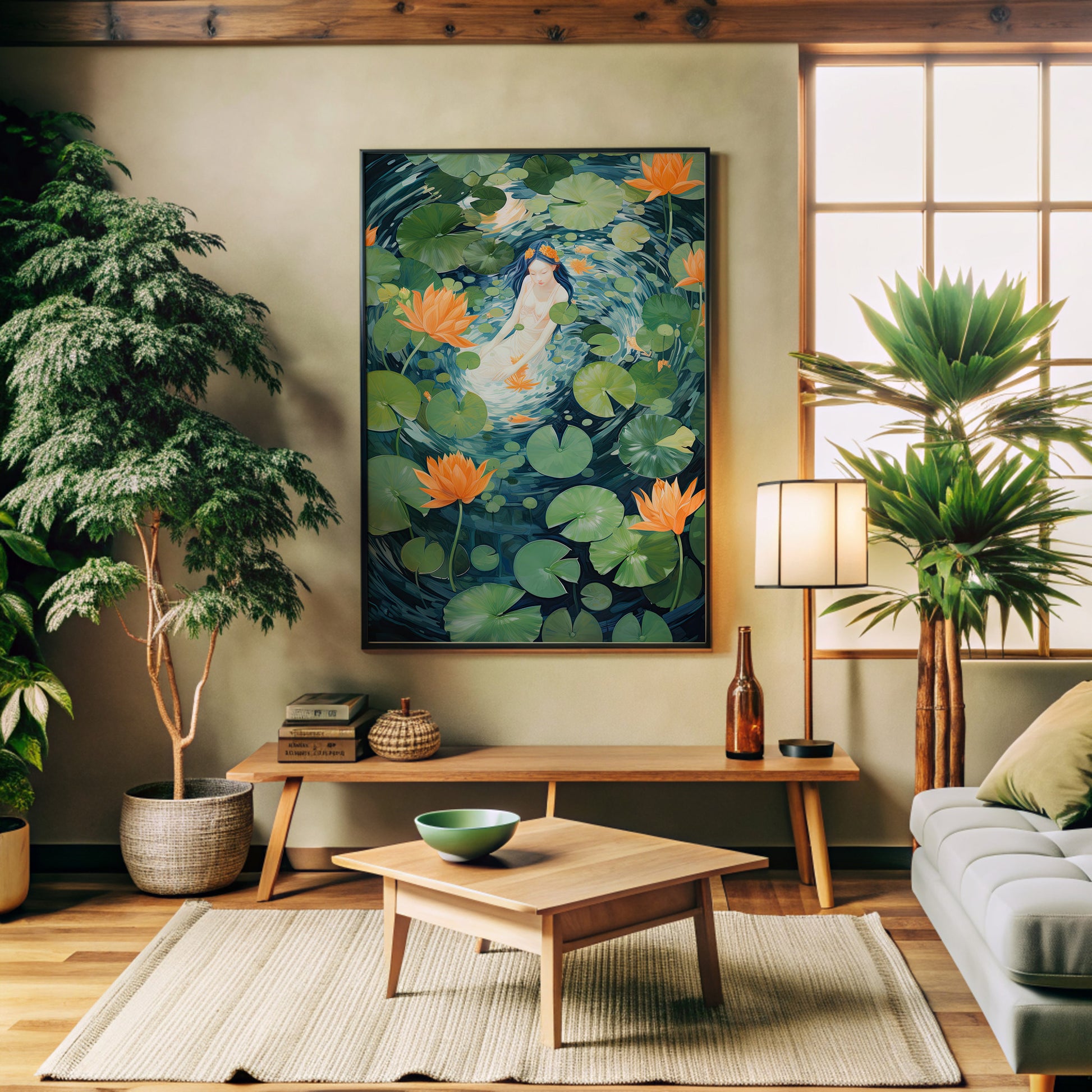 Design Concept No. 32 for Lotus Dream Modern Poster Art