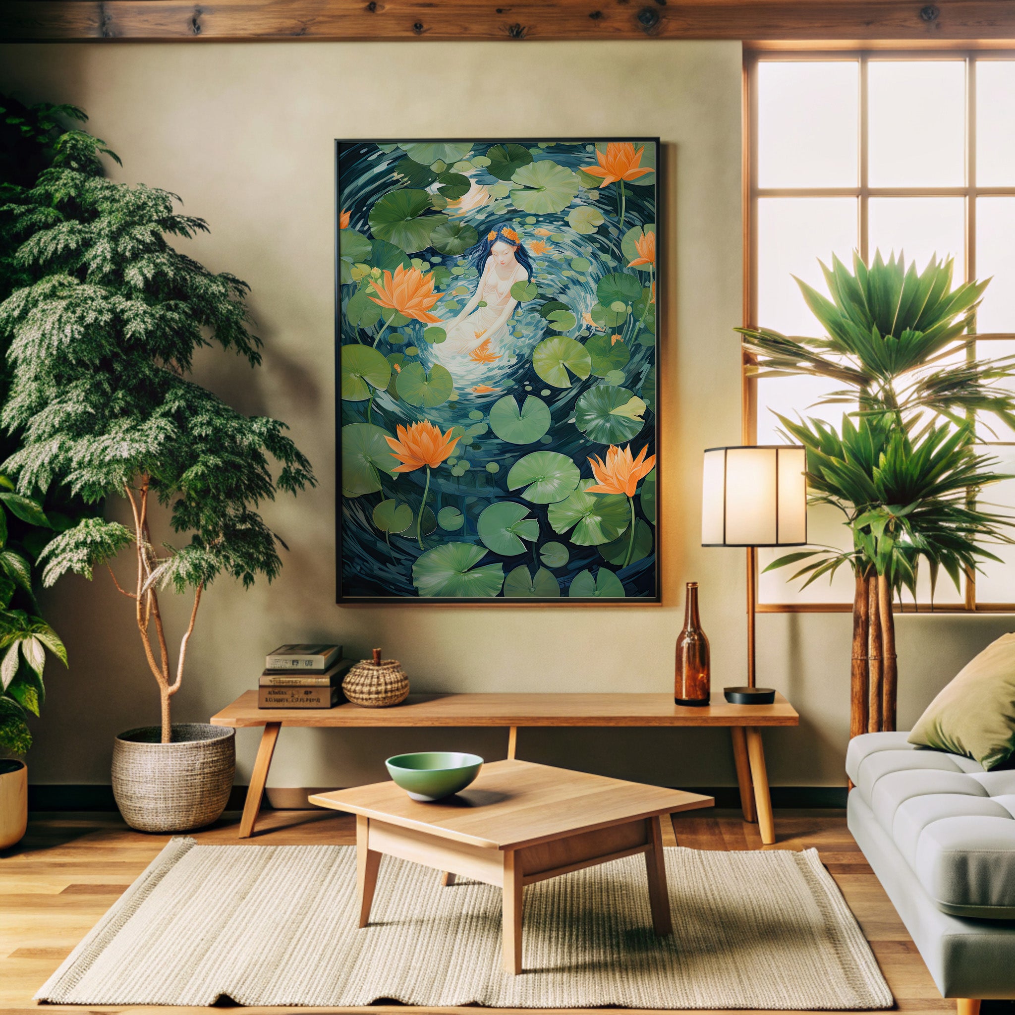 Design Concept No. 32 for Lotus Dream Modern Poster Art