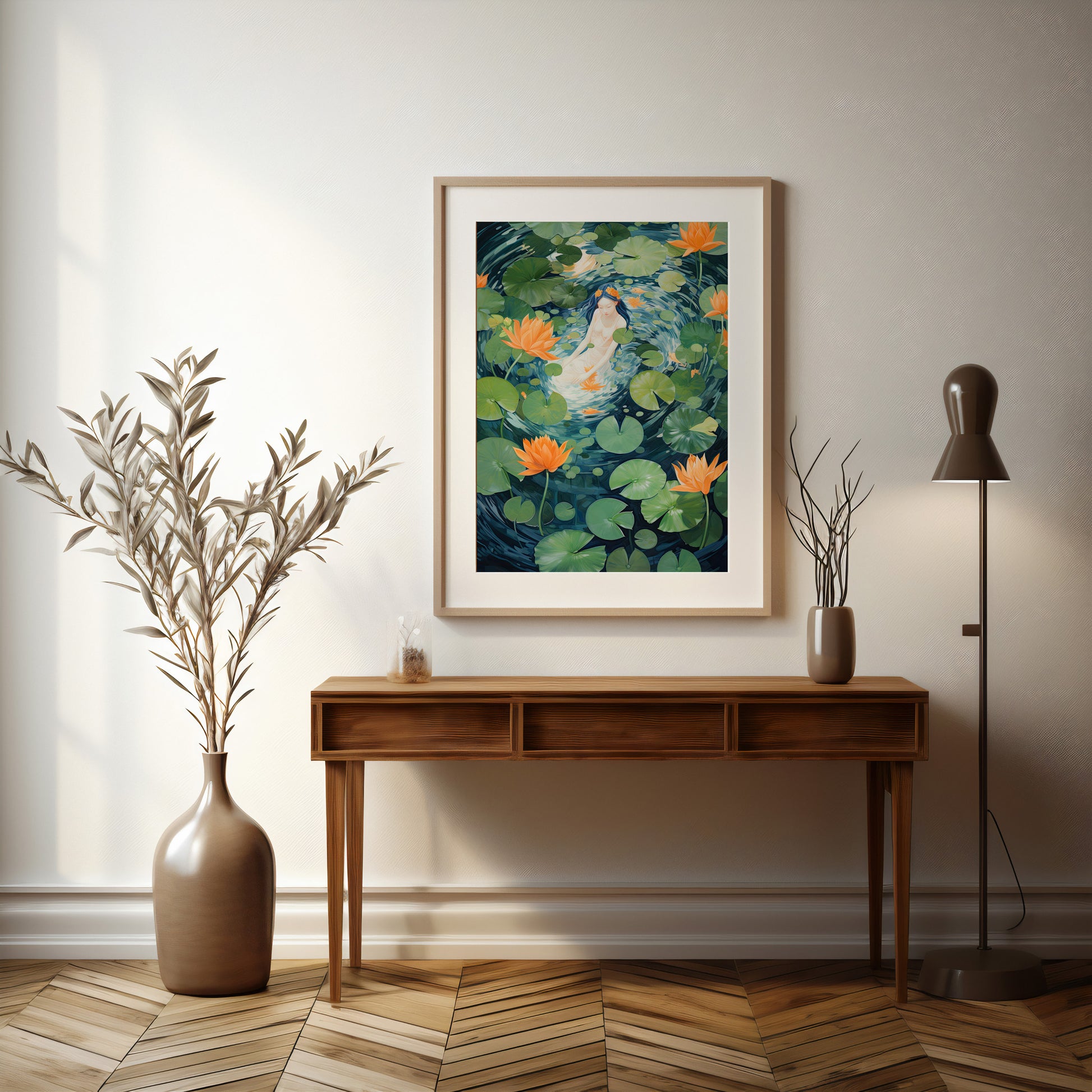 Design Concept No. 37 for Lotus Dream Modern Poster Art