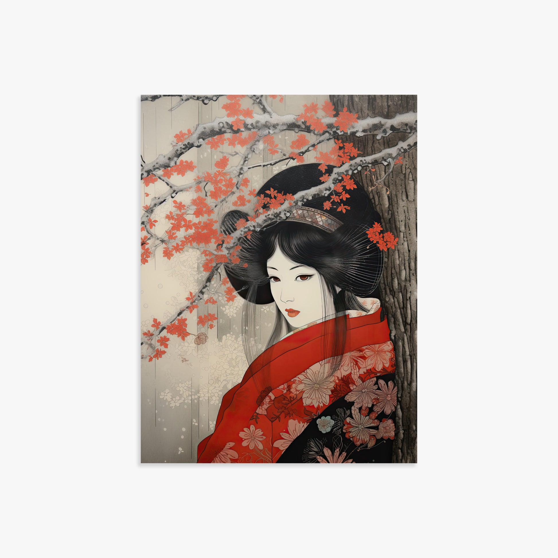 Blossom Geisha Elegance, 30x40cm Poster Unframed
