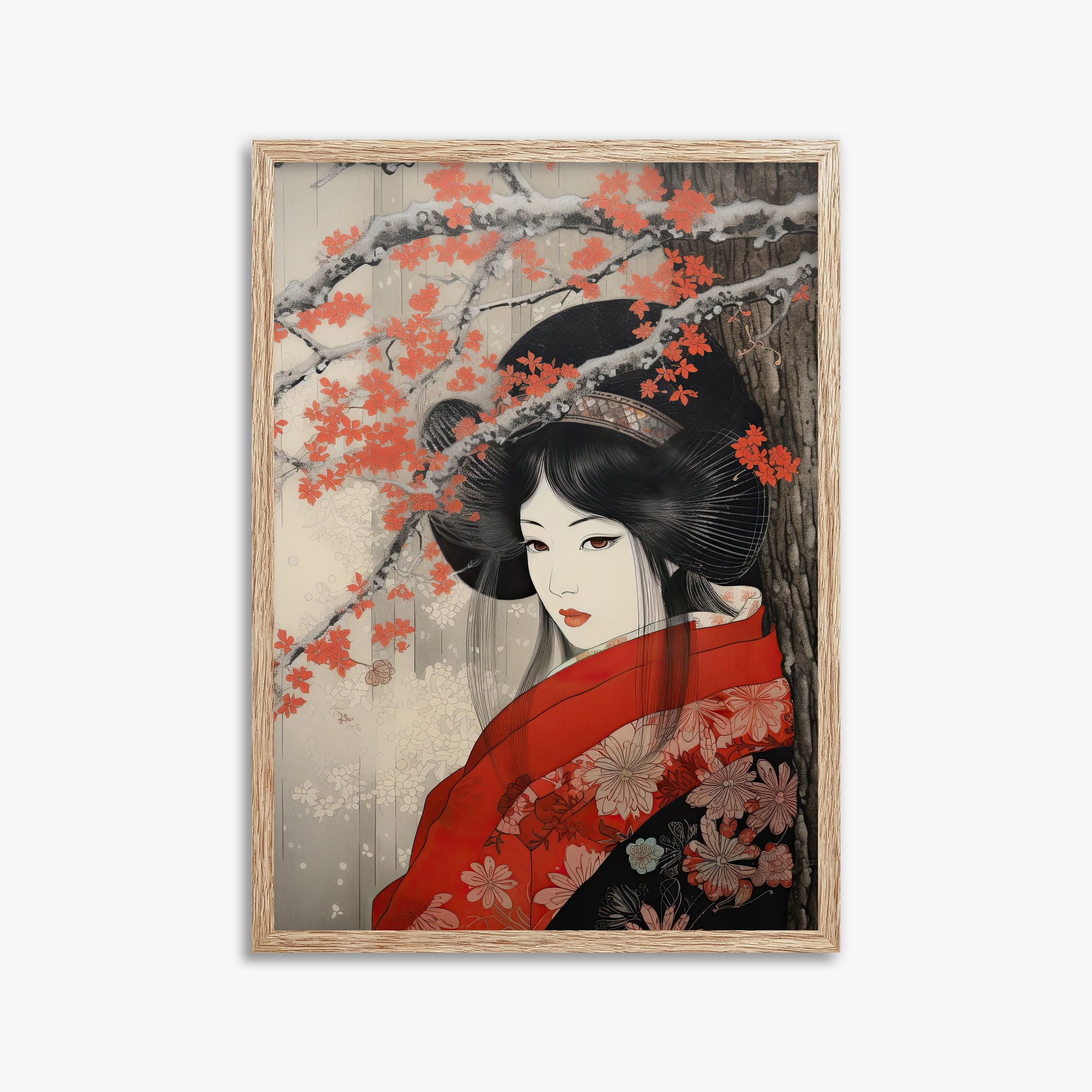 Eleganza geisha in fiore