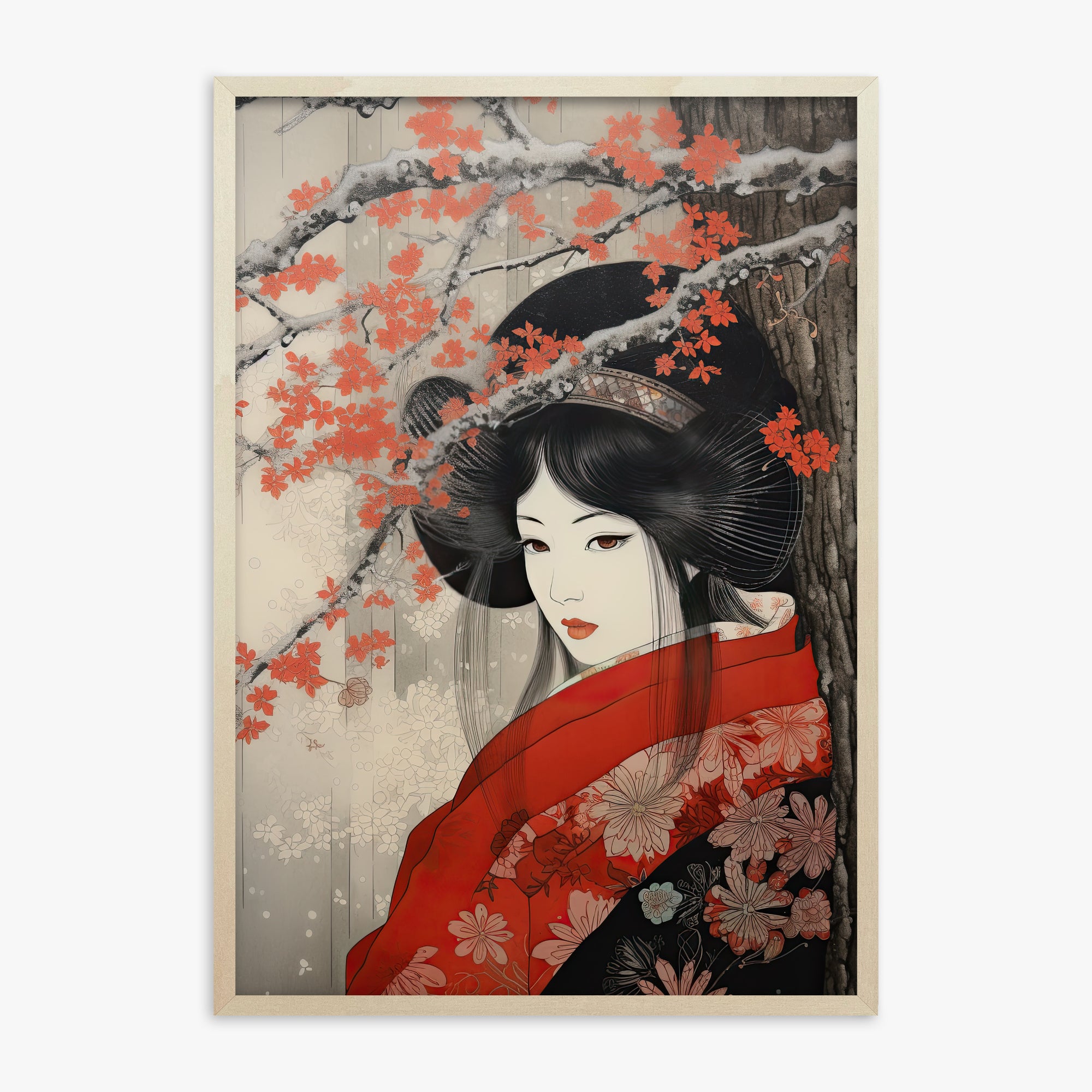 Eleganza geisha in fiore
