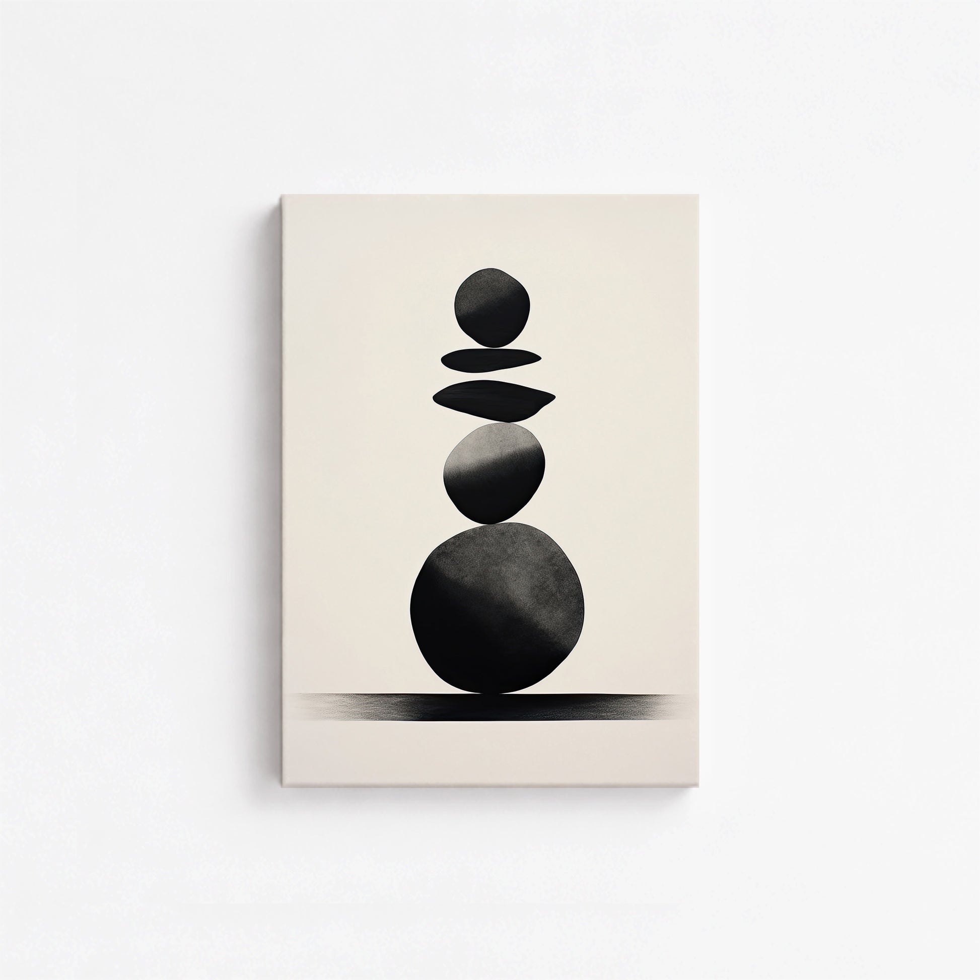 Zen Balance Stack, 21x30cm Satin Canvas Poster