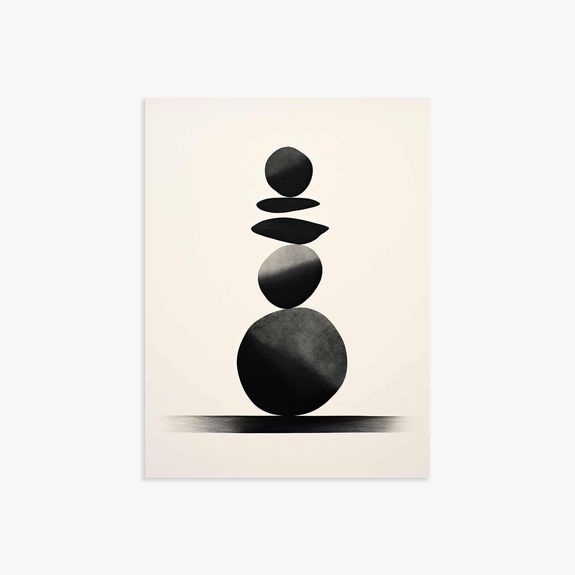 Zen Balance Stack, 30x40cm Poster Unframed