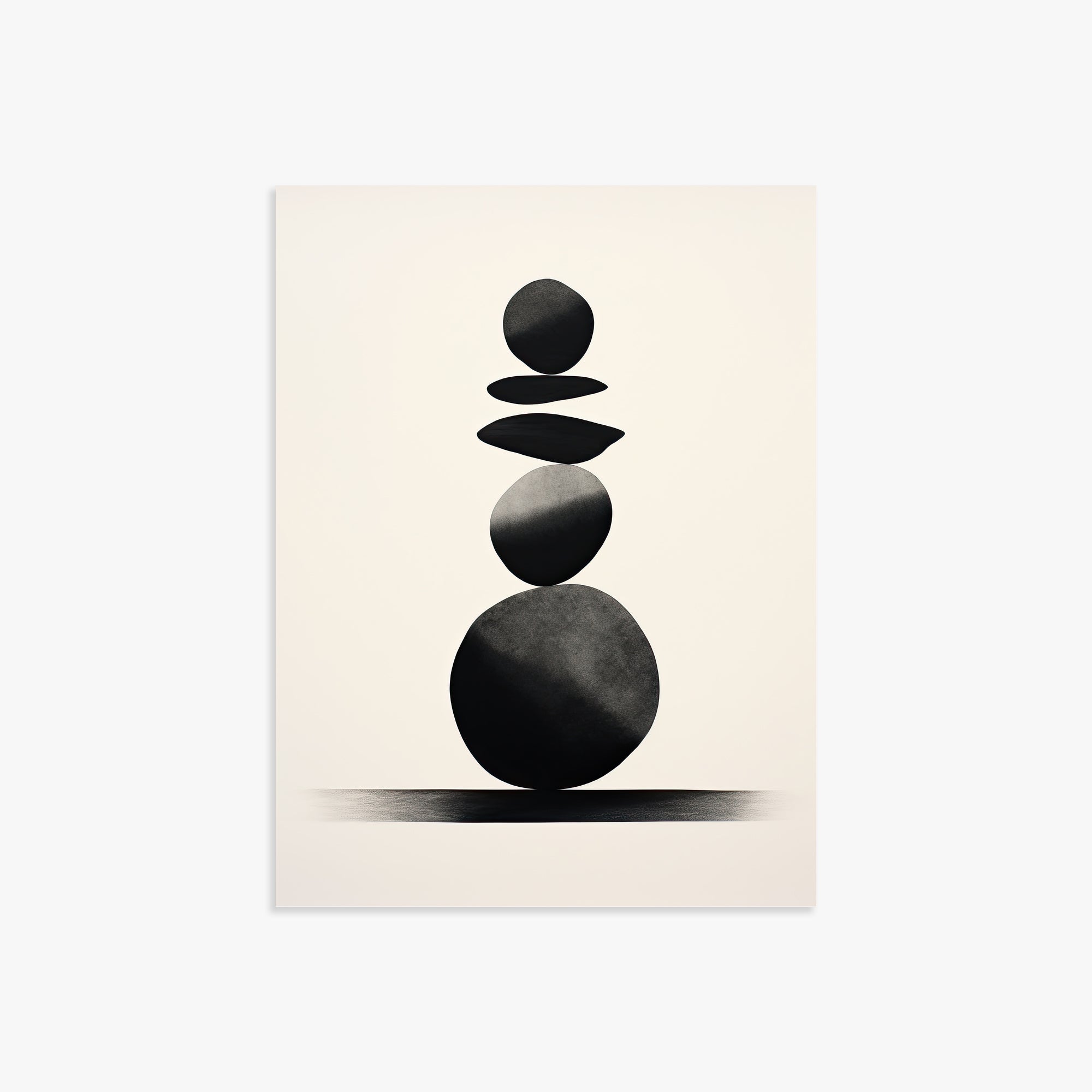 Zen Balance Stack, 30x40cm Poster Unframed