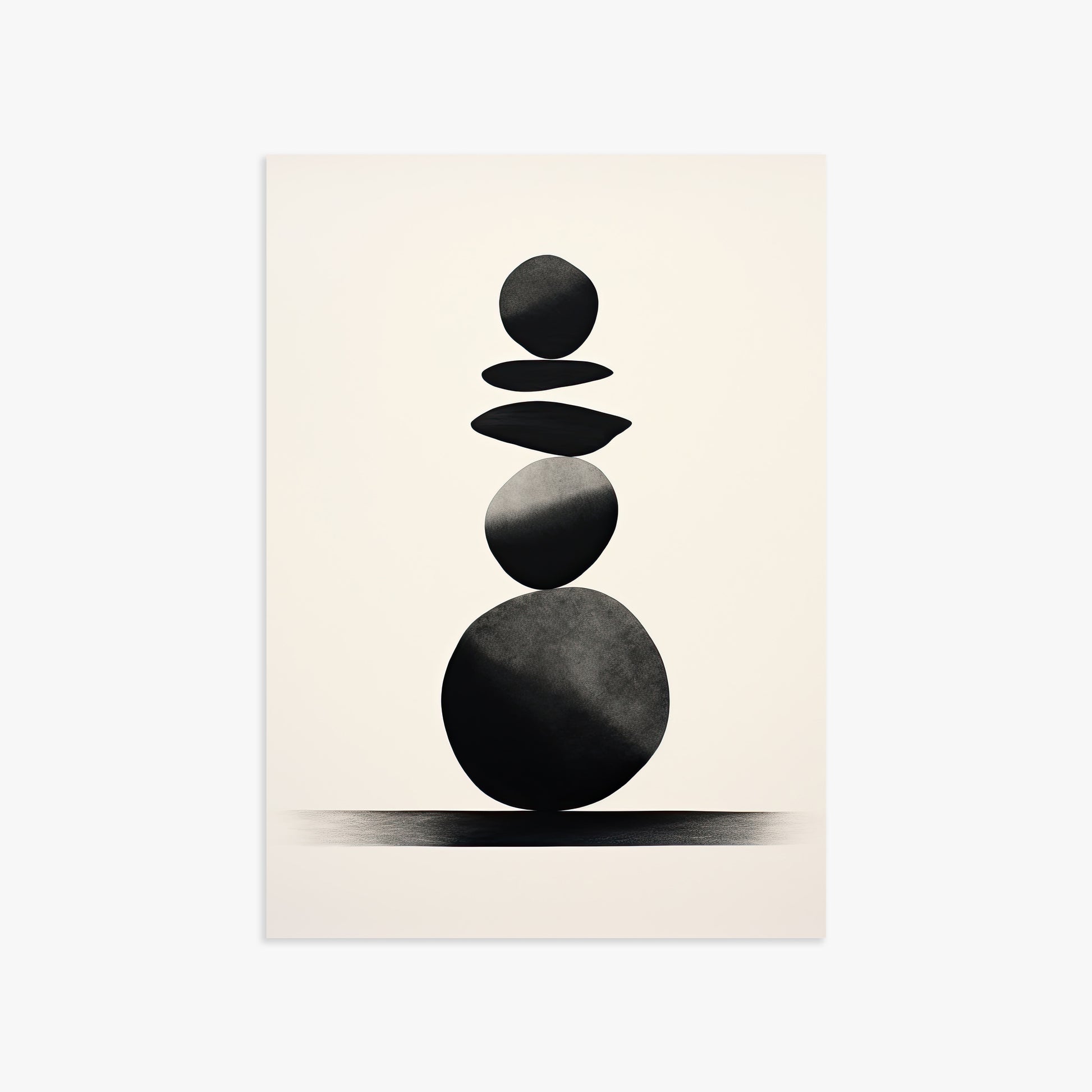 Zen Balance Stack, 50x70cm Poster Unframed