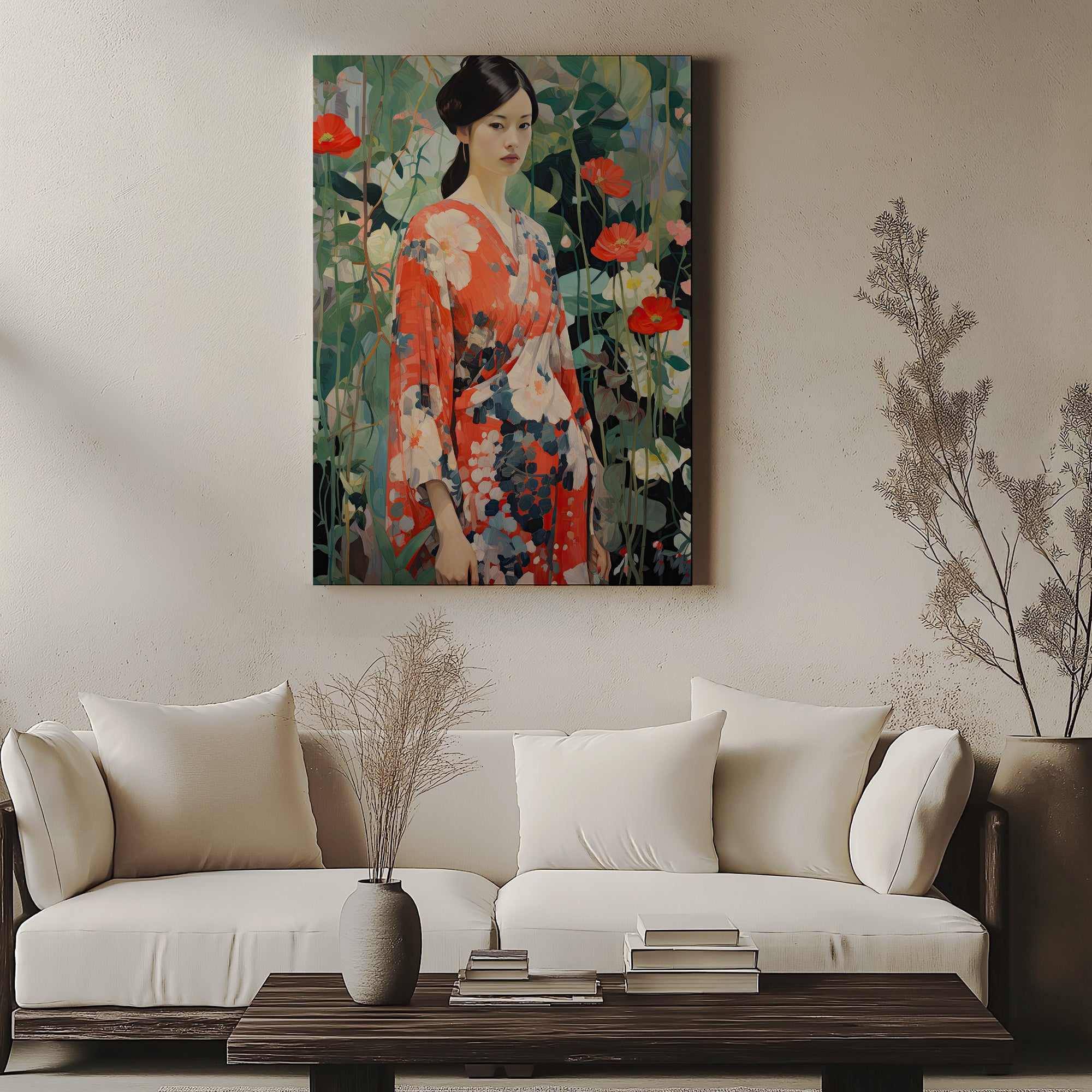 Kimono Poppy Garden