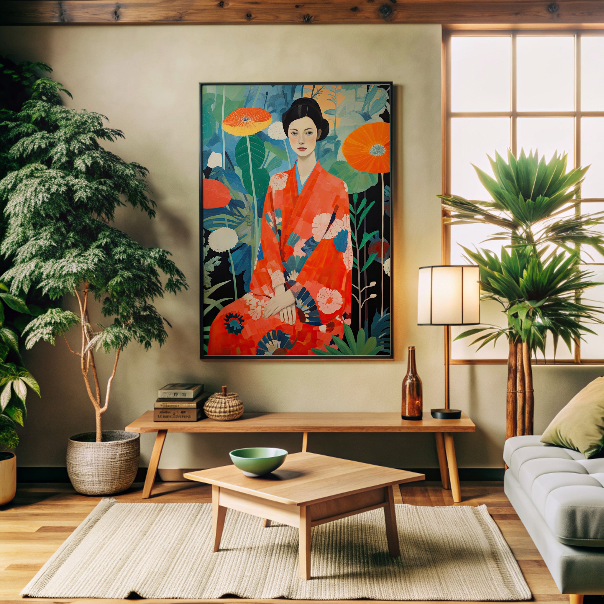Design Concept No. 32 for Poppy Garden Serenity Modern Poster Art