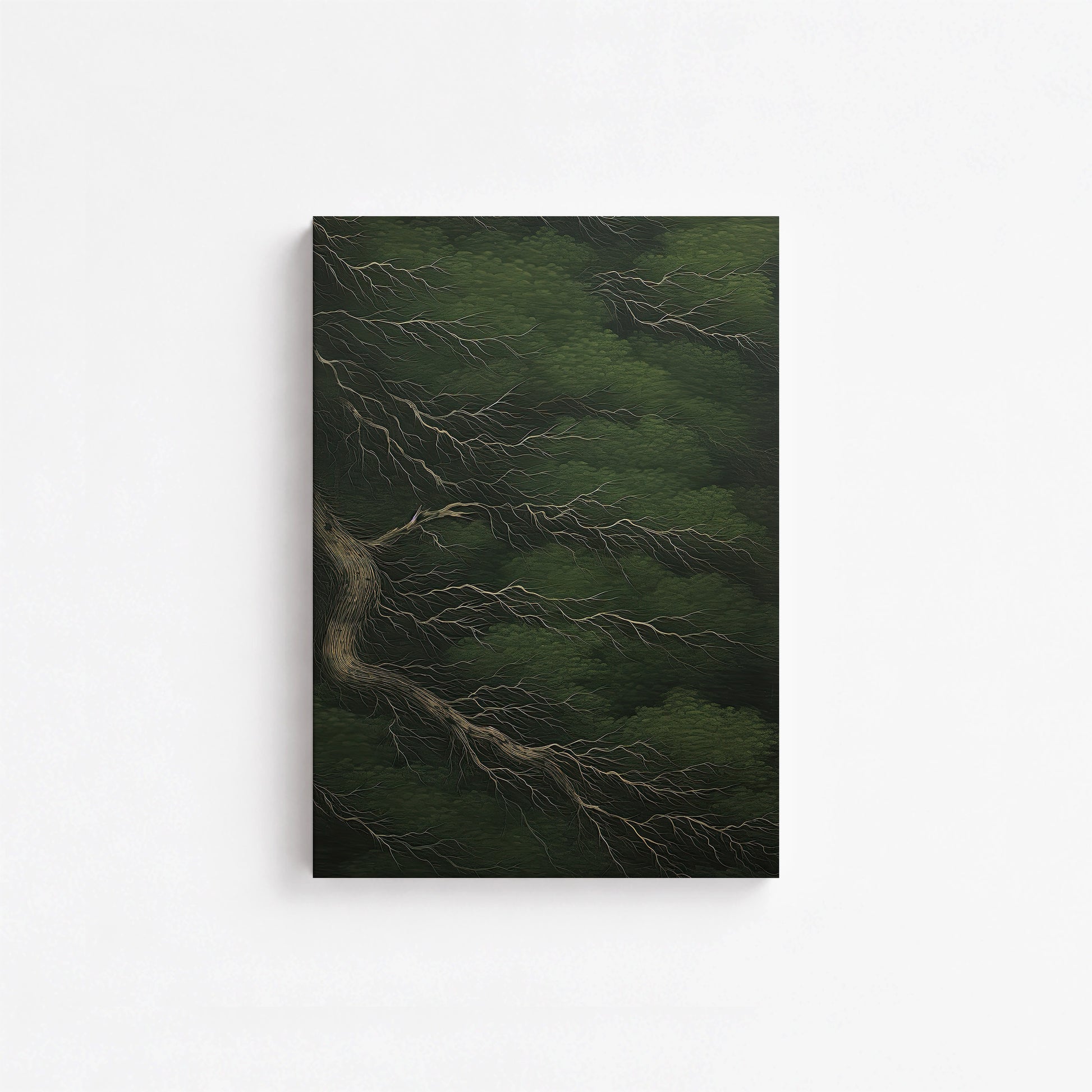 Emerald Canopy, 21x30cm Satin Canvas Poster
