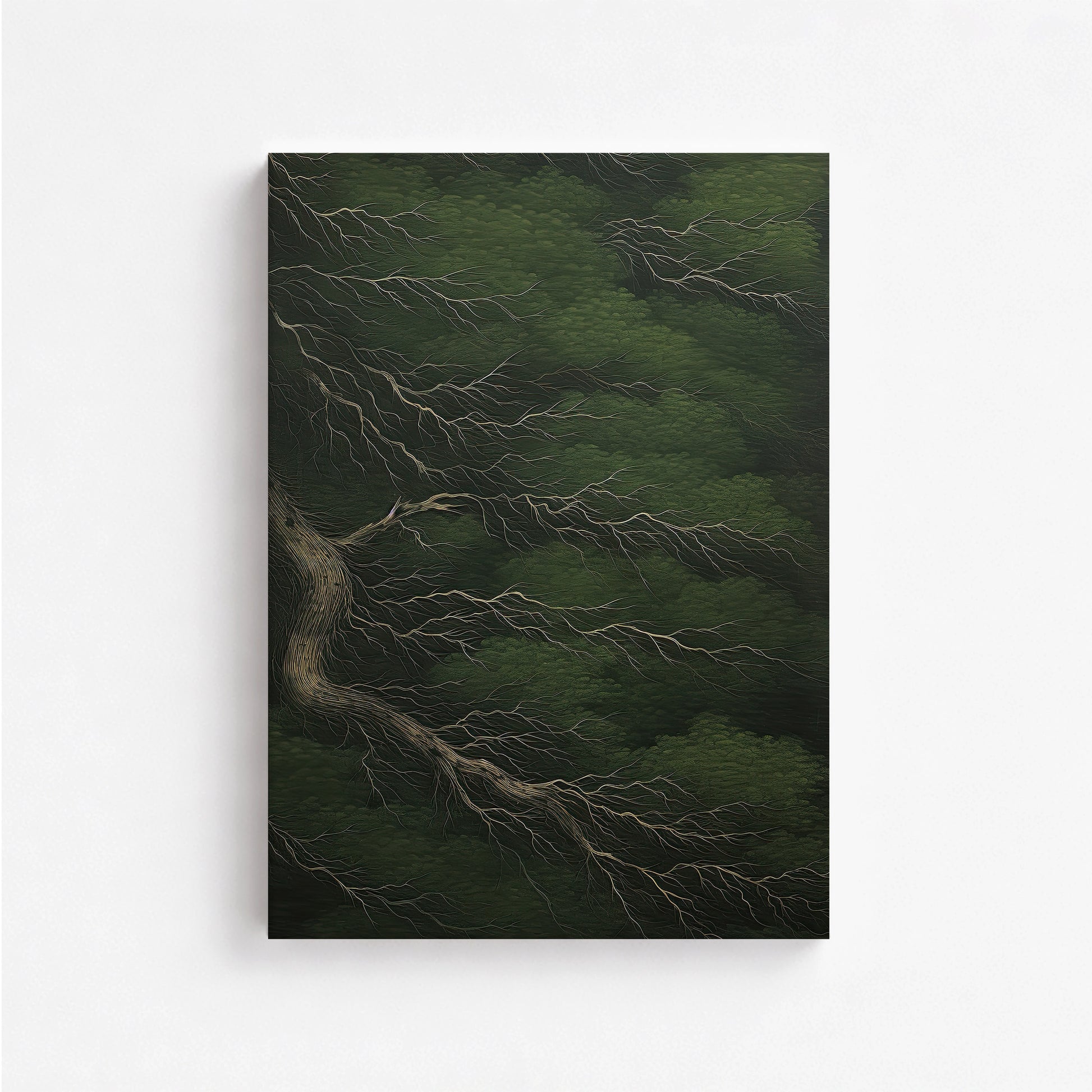 Emerald Canopy, 50x70cm Satin Canvas Poster