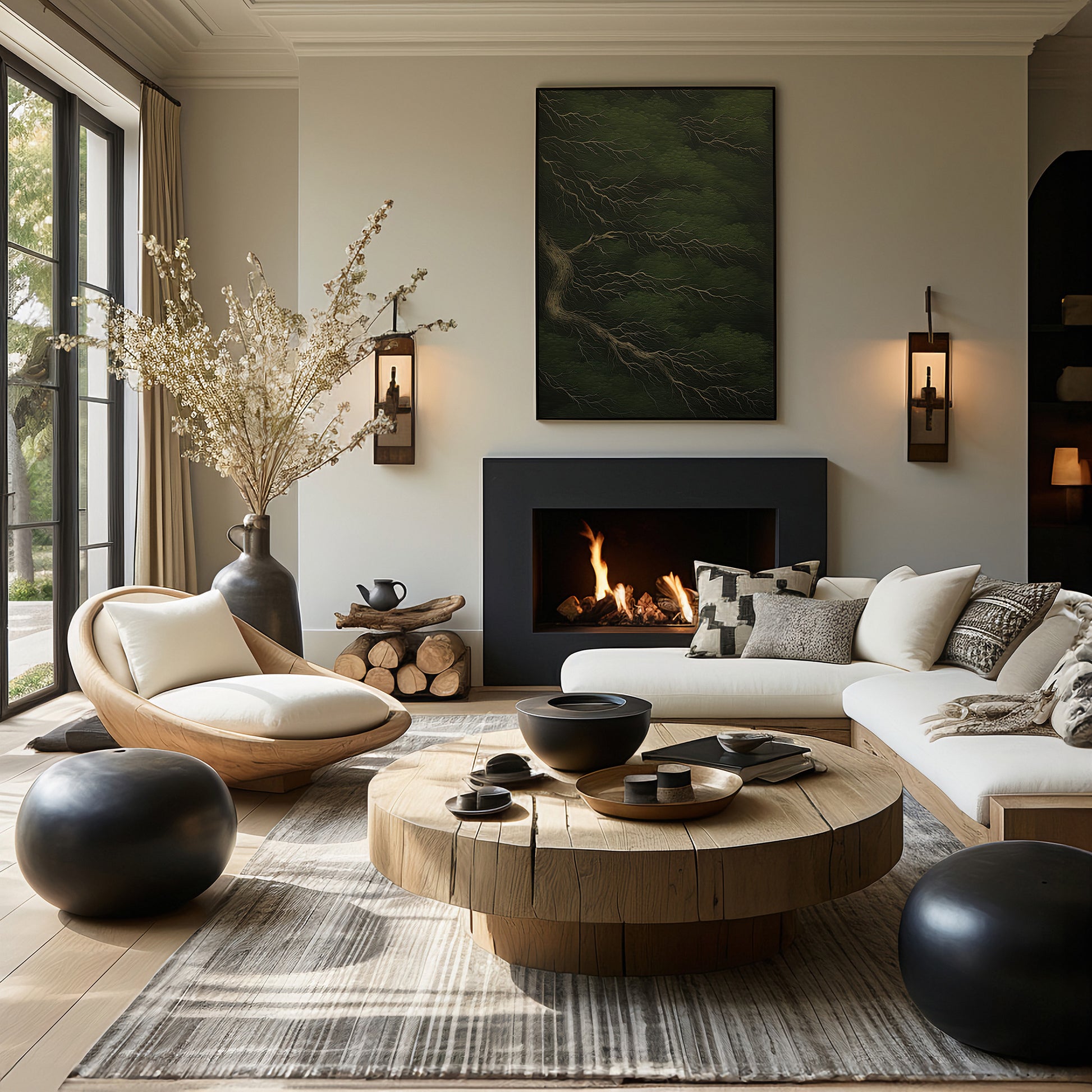 Design Concept No. 39 for Emerald Canopy Modern Poster Art