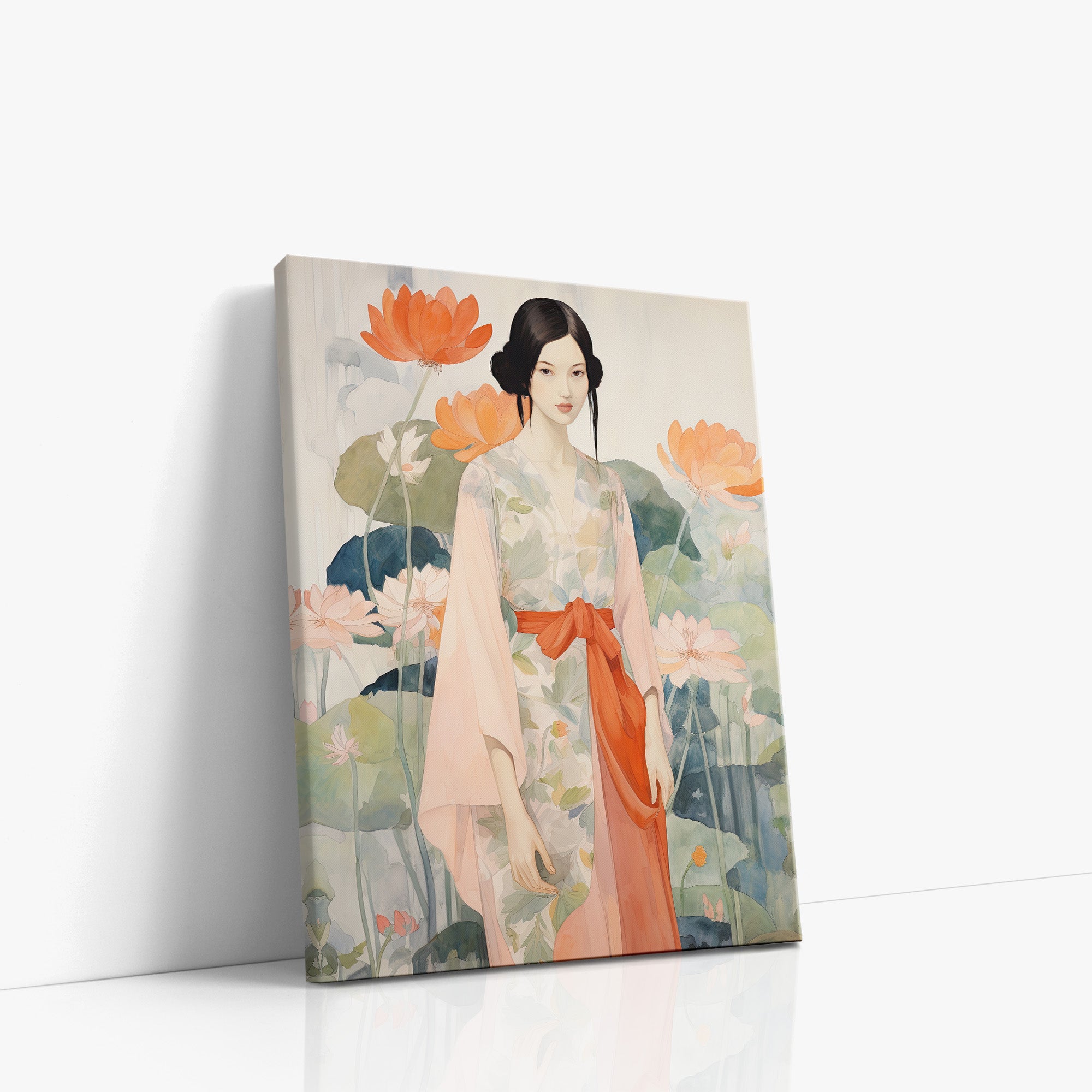 Jeune fille du jardin du Lotus