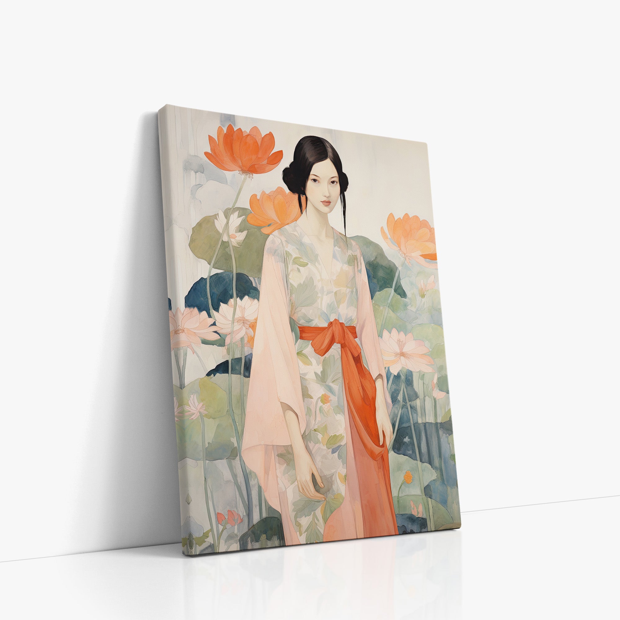 Jeune fille du jardin du Lotus