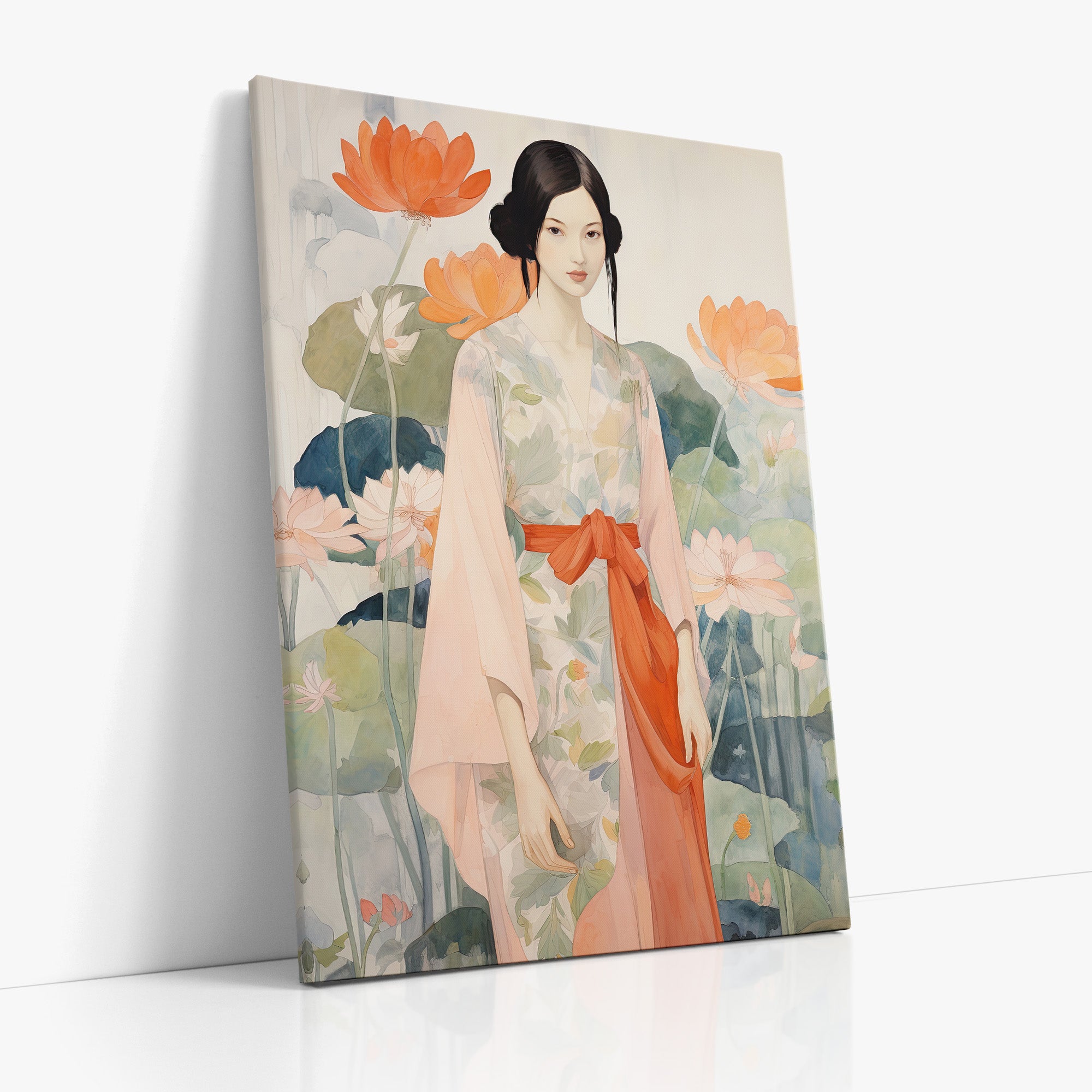 Jeune fille du jardin du Lotus