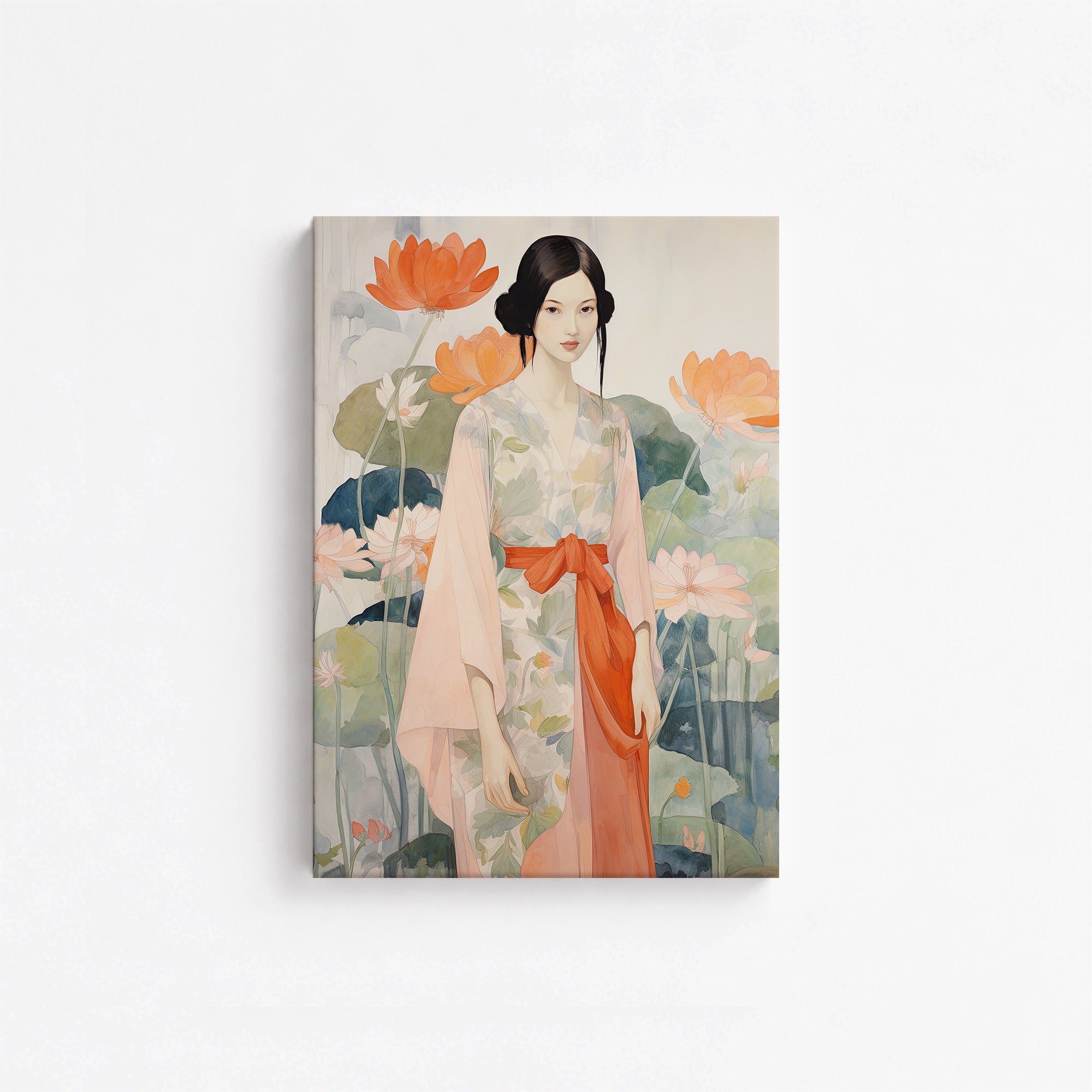 Jeune fille du jardin du Lotus