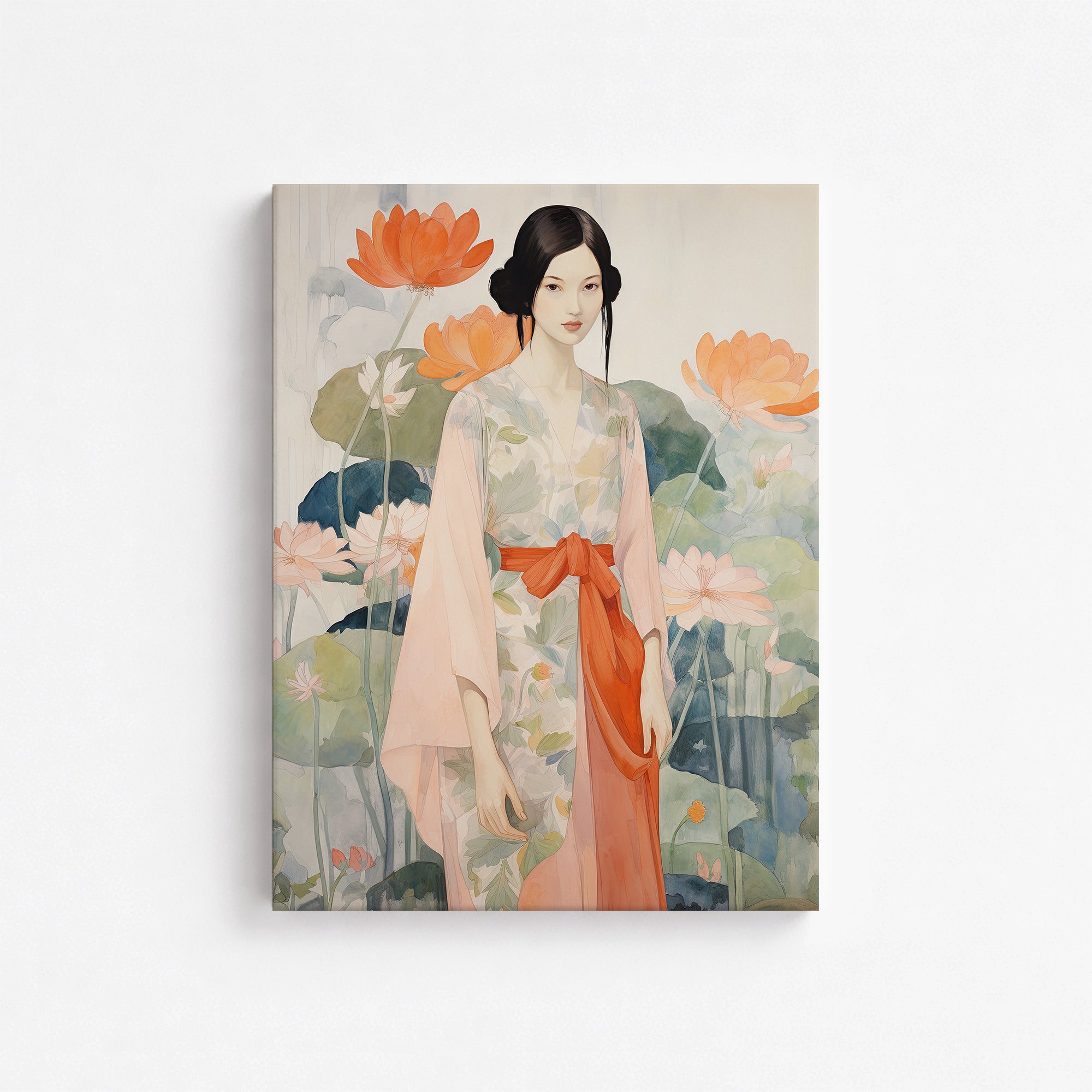 Jeune fille du jardin du Lotus