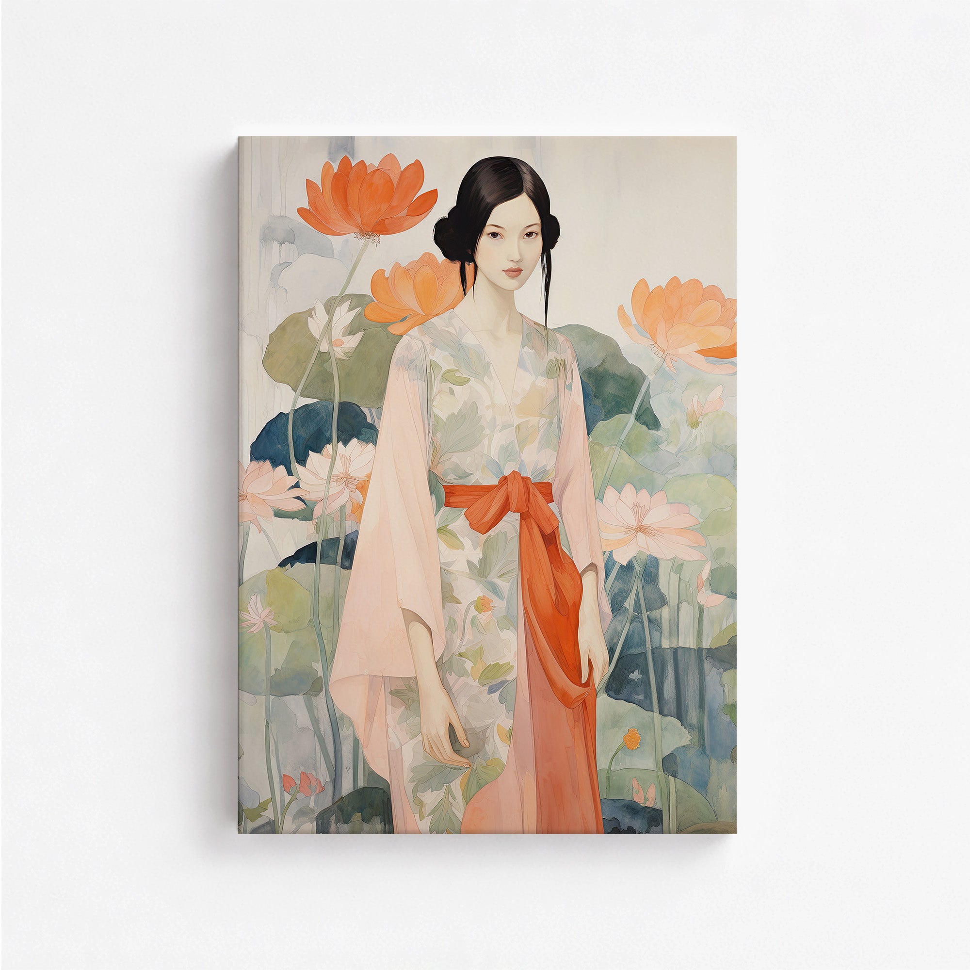 Jeune fille du jardin du Lotus