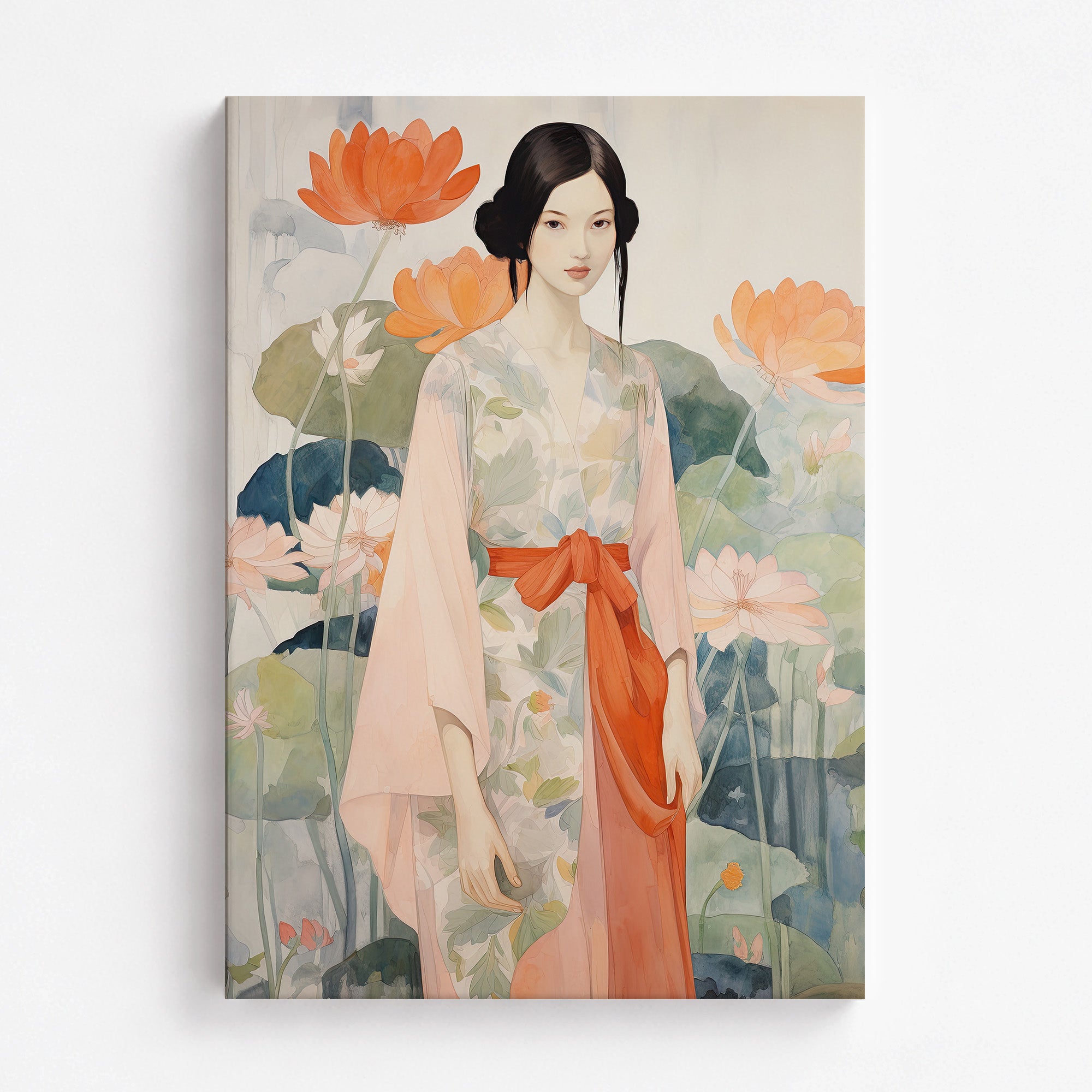 Jeune fille du jardin du Lotus