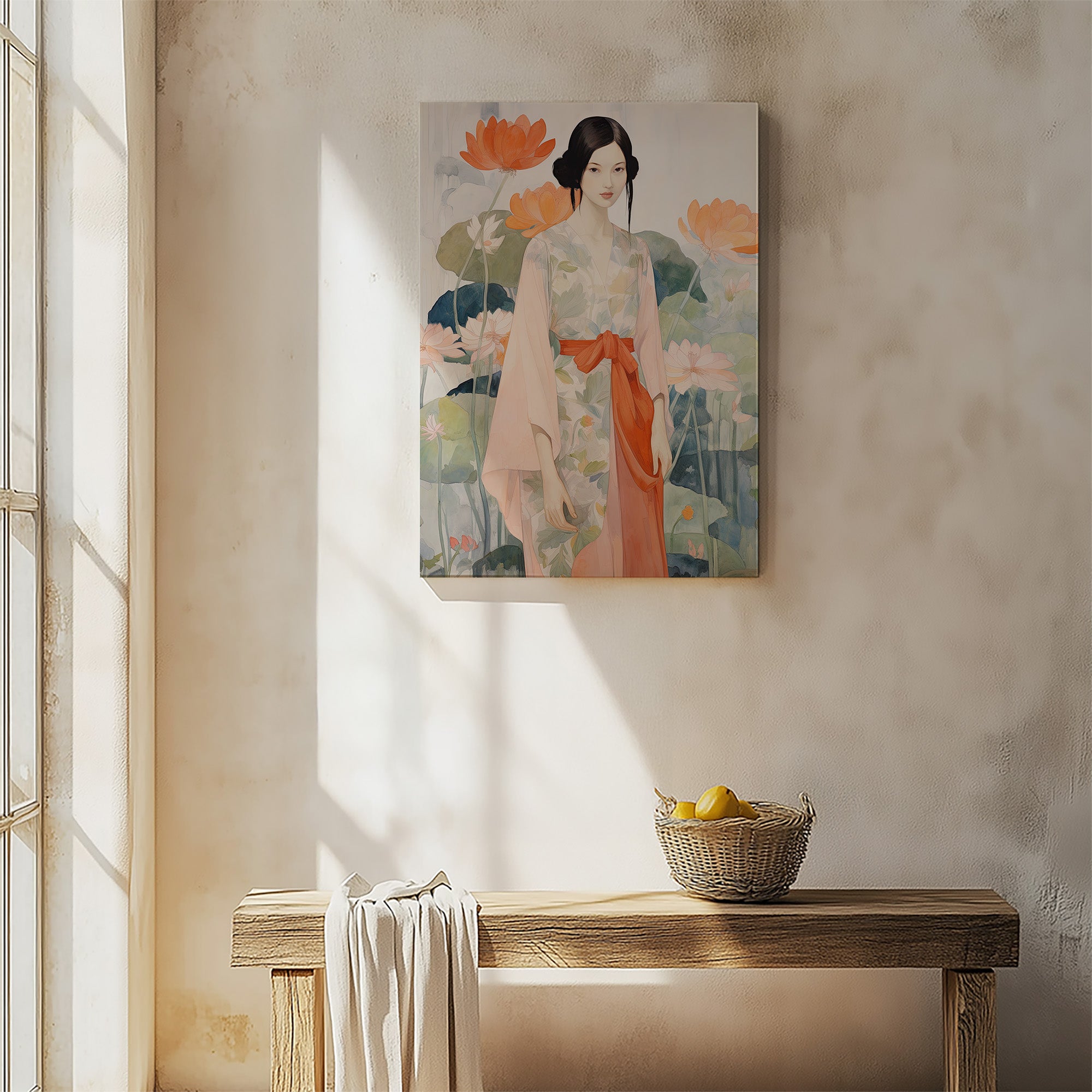 Jeune fille du jardin du Lotus