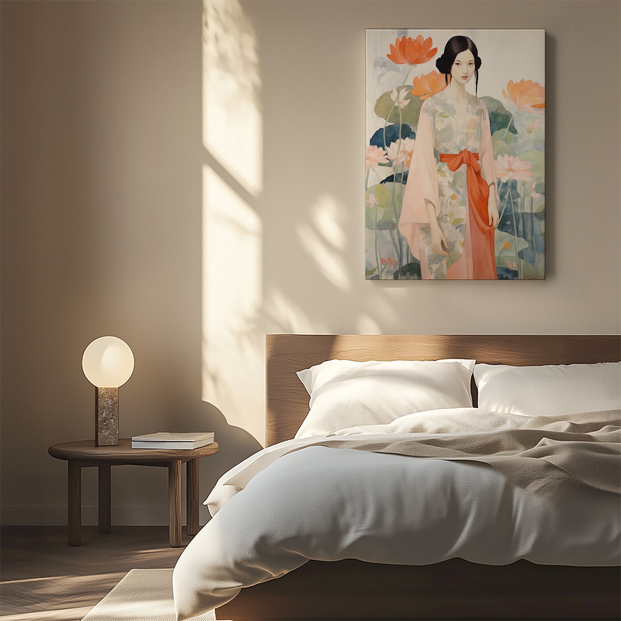 Jeune fille du jardin du Lotus