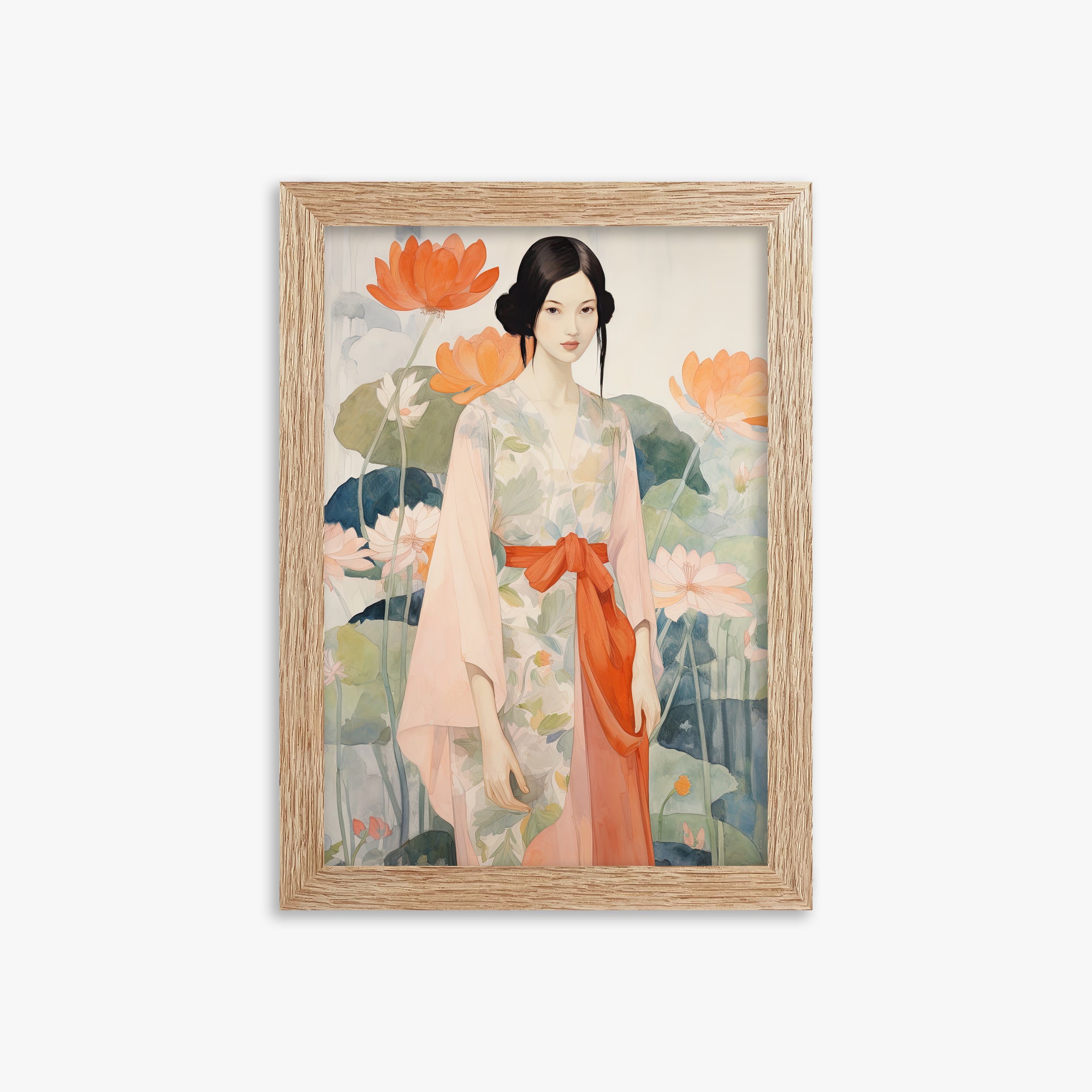 Fanciulla del giardino del loto